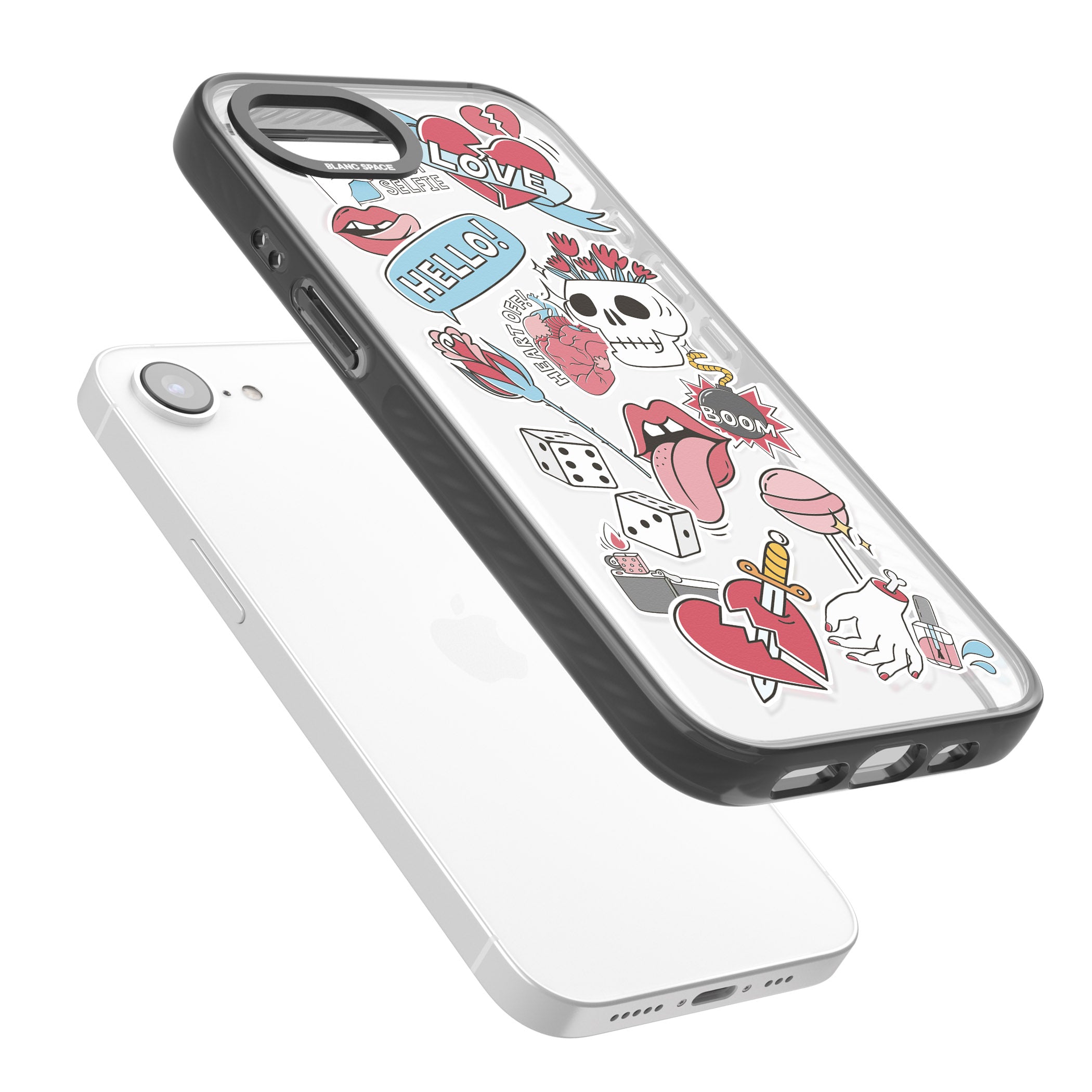 Skull & Flowers Stickers