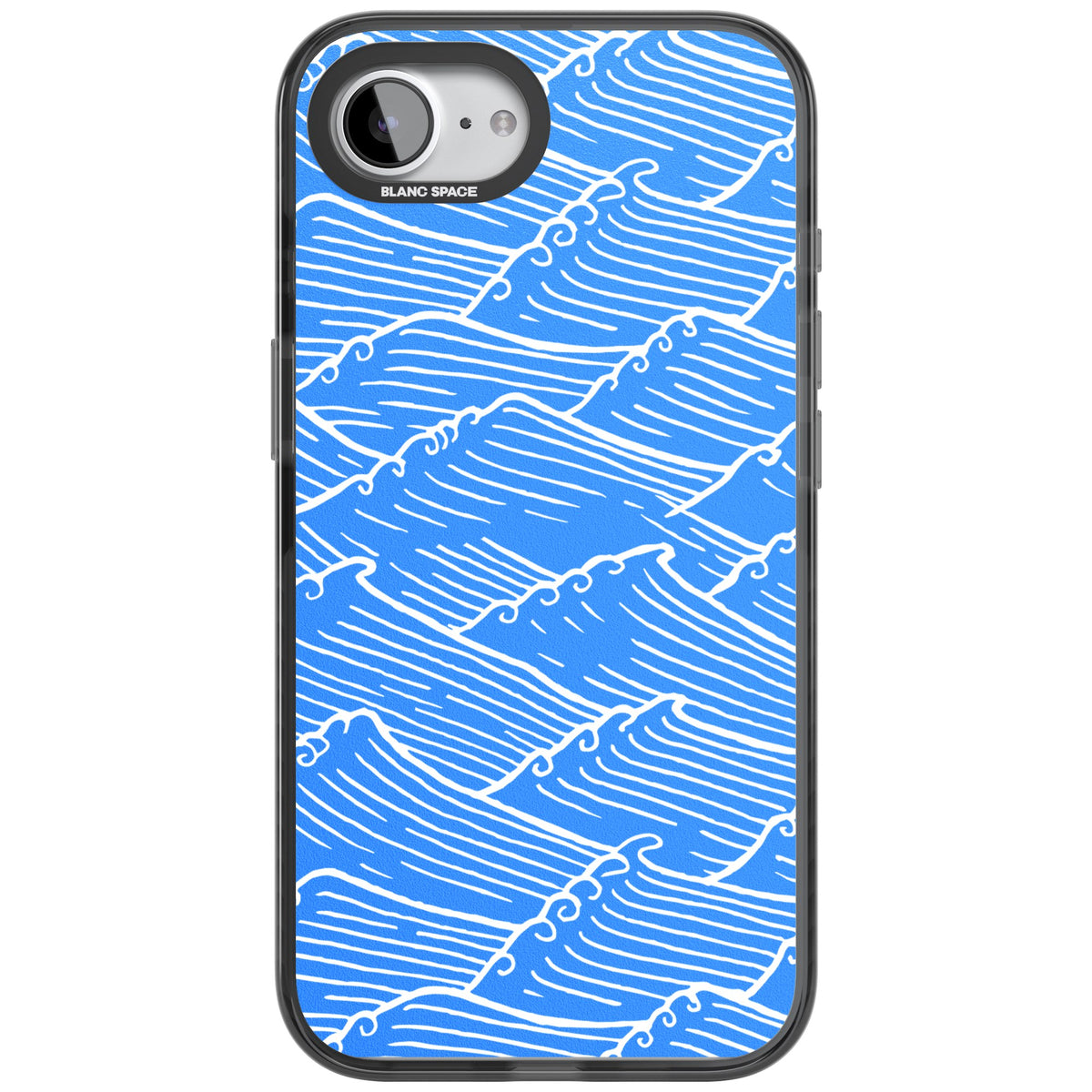 Tidal Lines iPhone 16e / iPhone 17e Impact Black Phone Case front