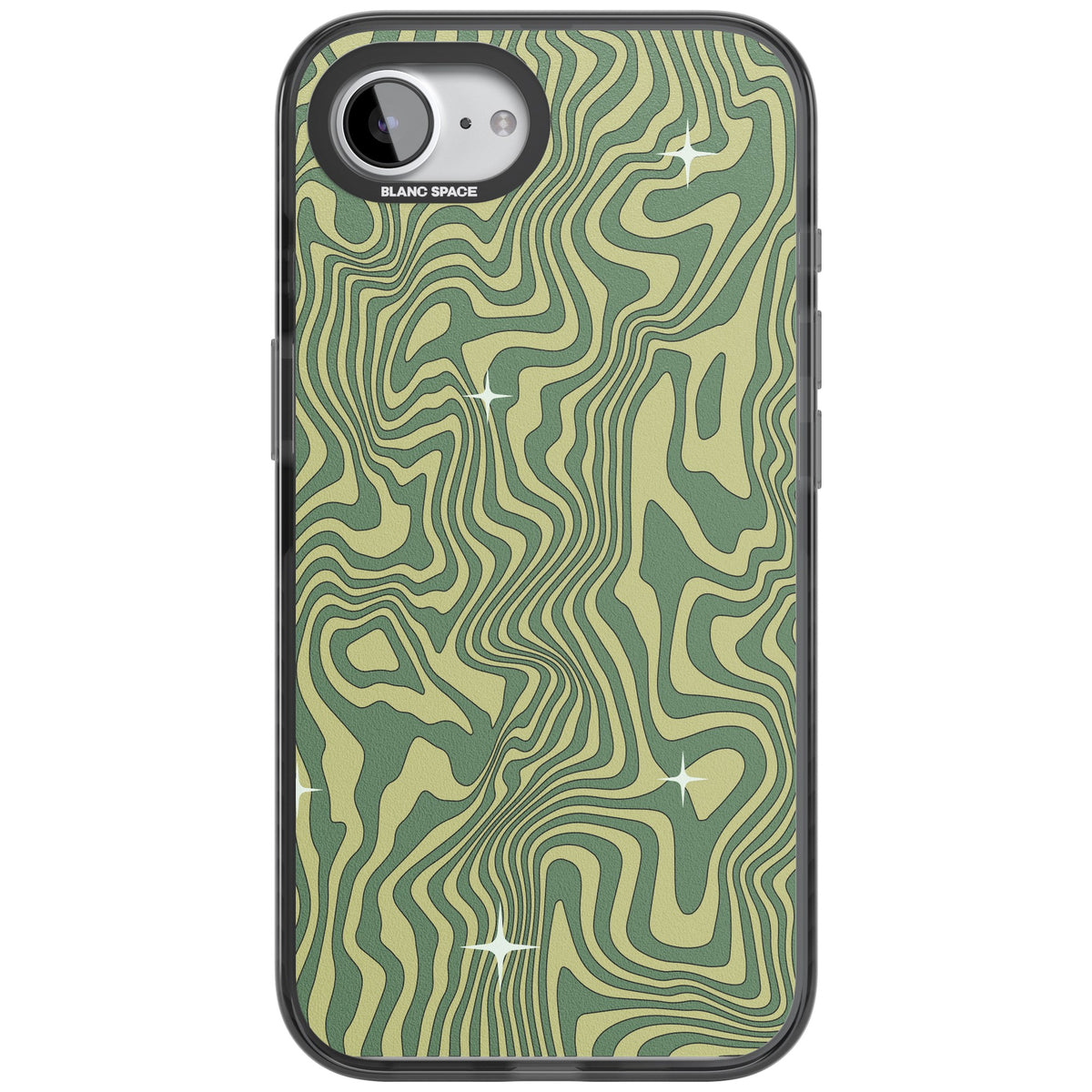 Sage Ripple iPhone 16e / iPhone 17e Impact Black Phone Case front