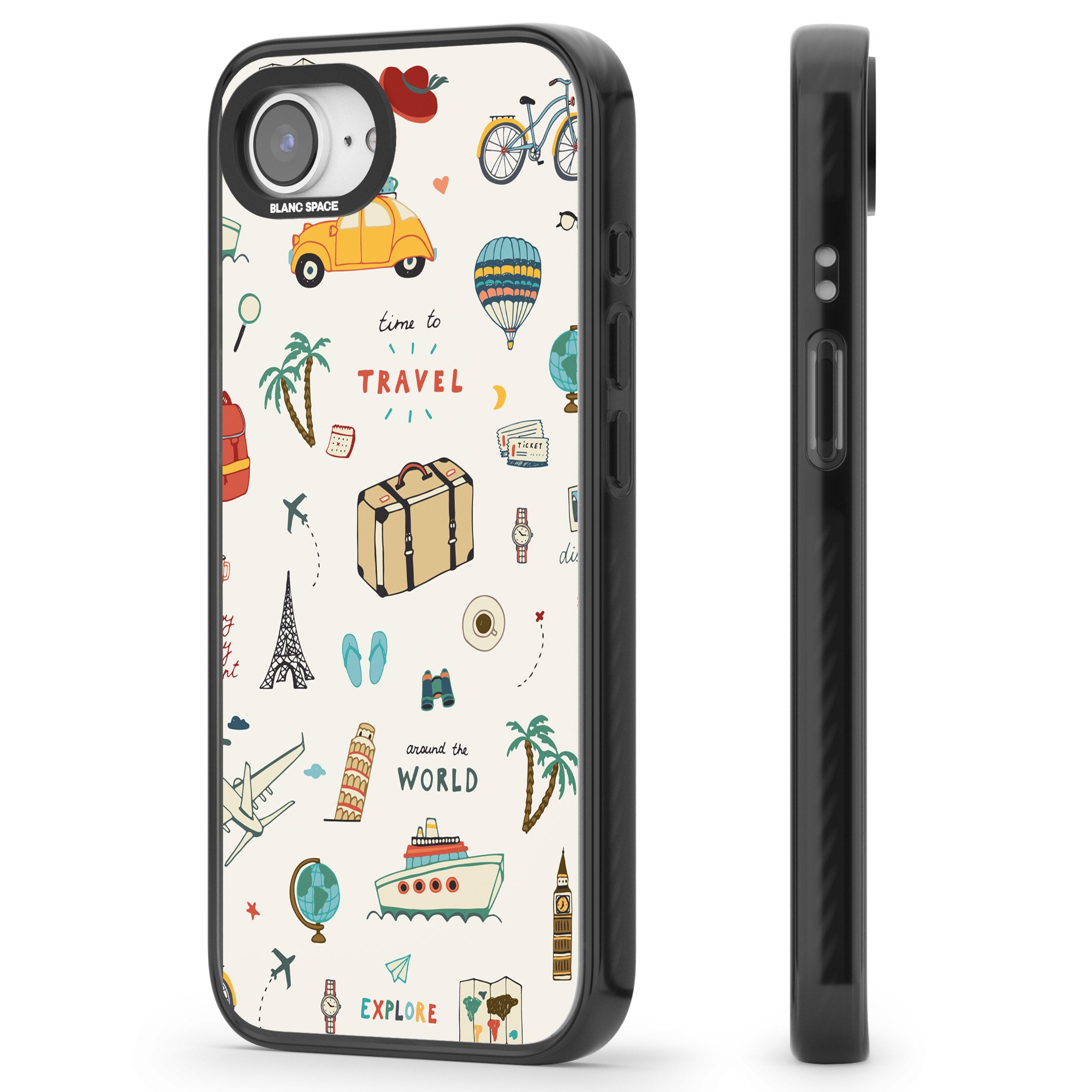 Cute Travel Pattern Cream