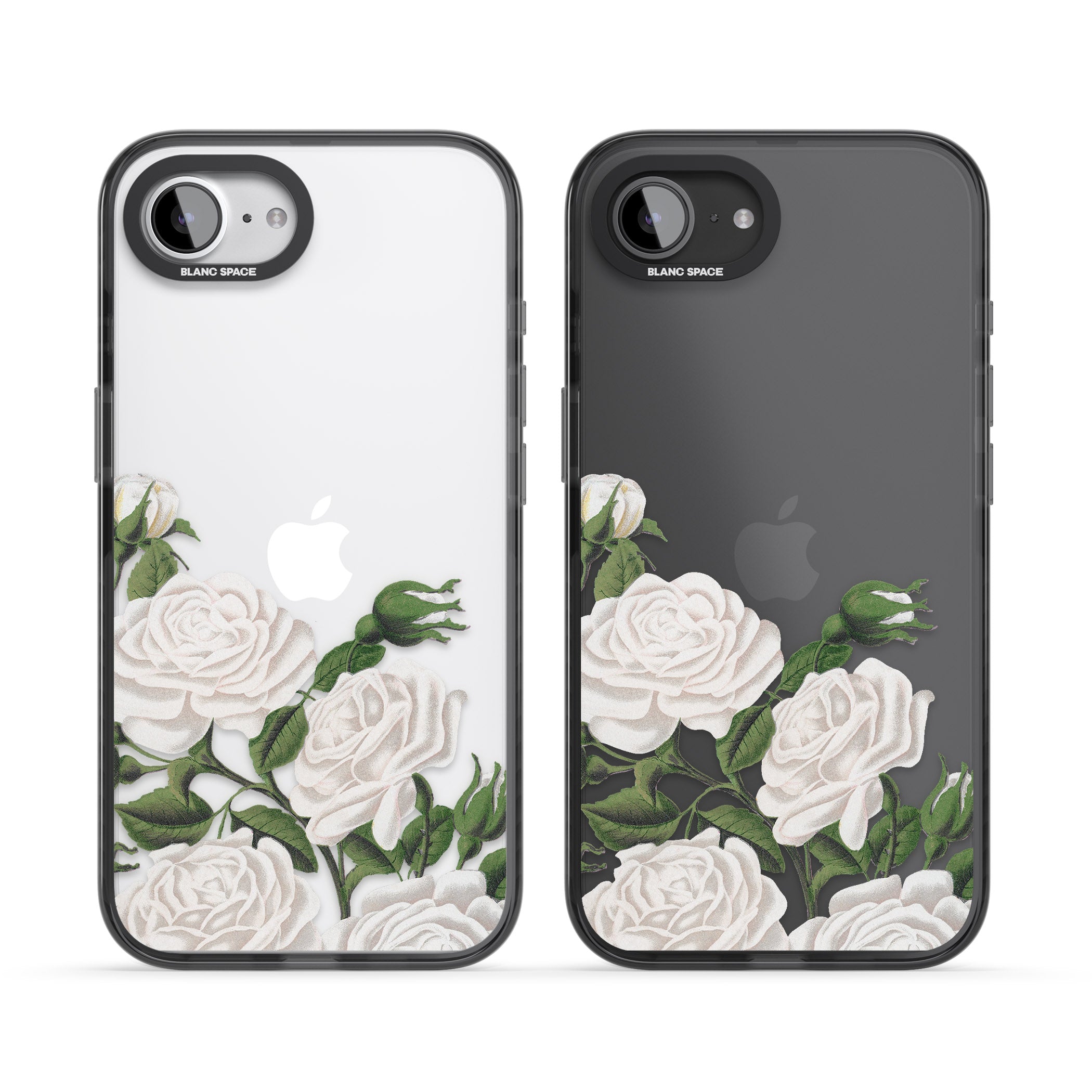 White Vintage Painted Flowers