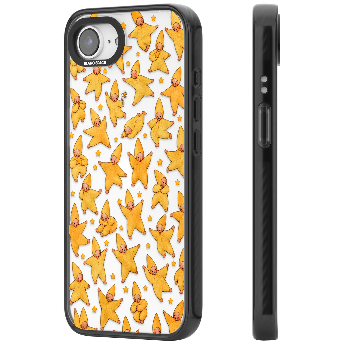 Dancing Star Babies iPhone 16e / iPhone 17e Impact Black Phone Case side