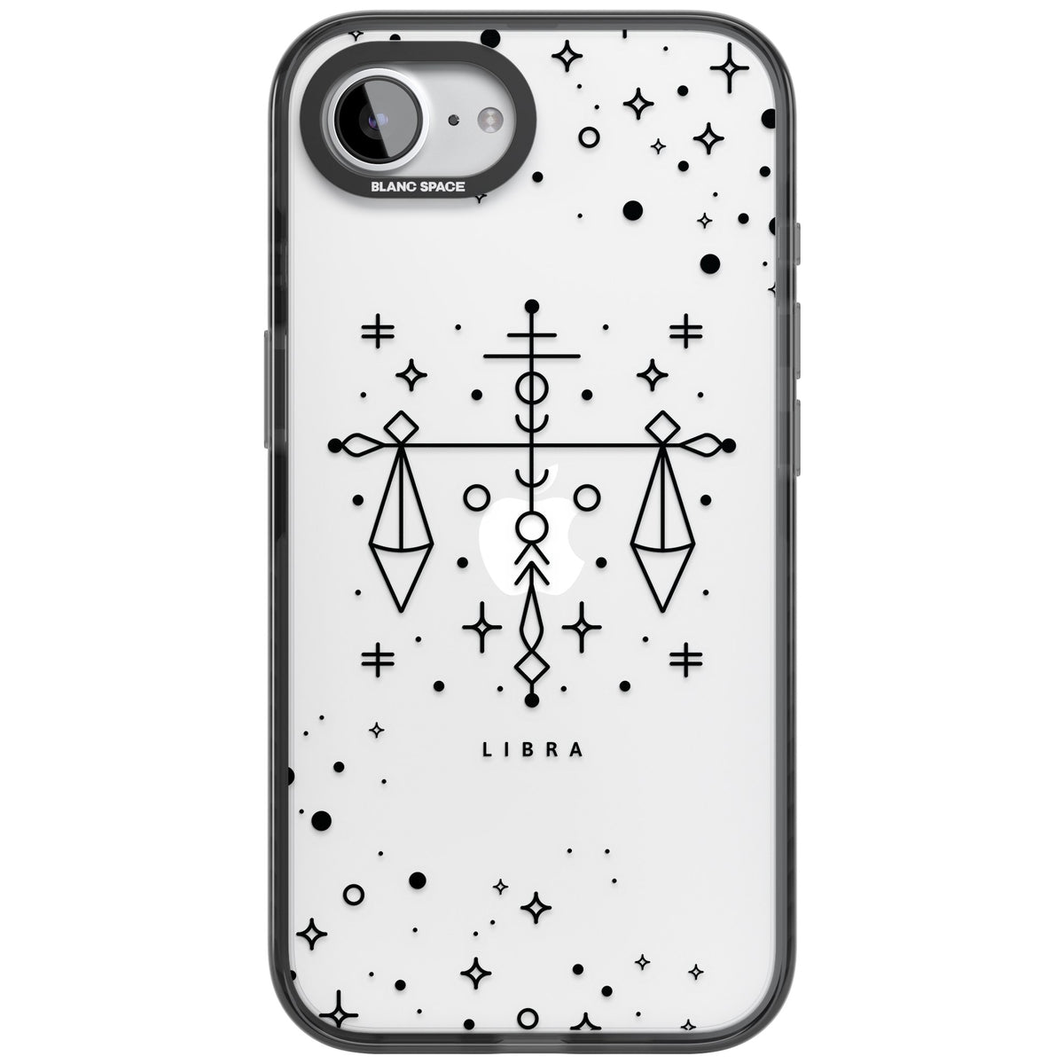 Libra Abstract Zodiac iPhone 16e / iPhone 17e Impact Black Phone Case front