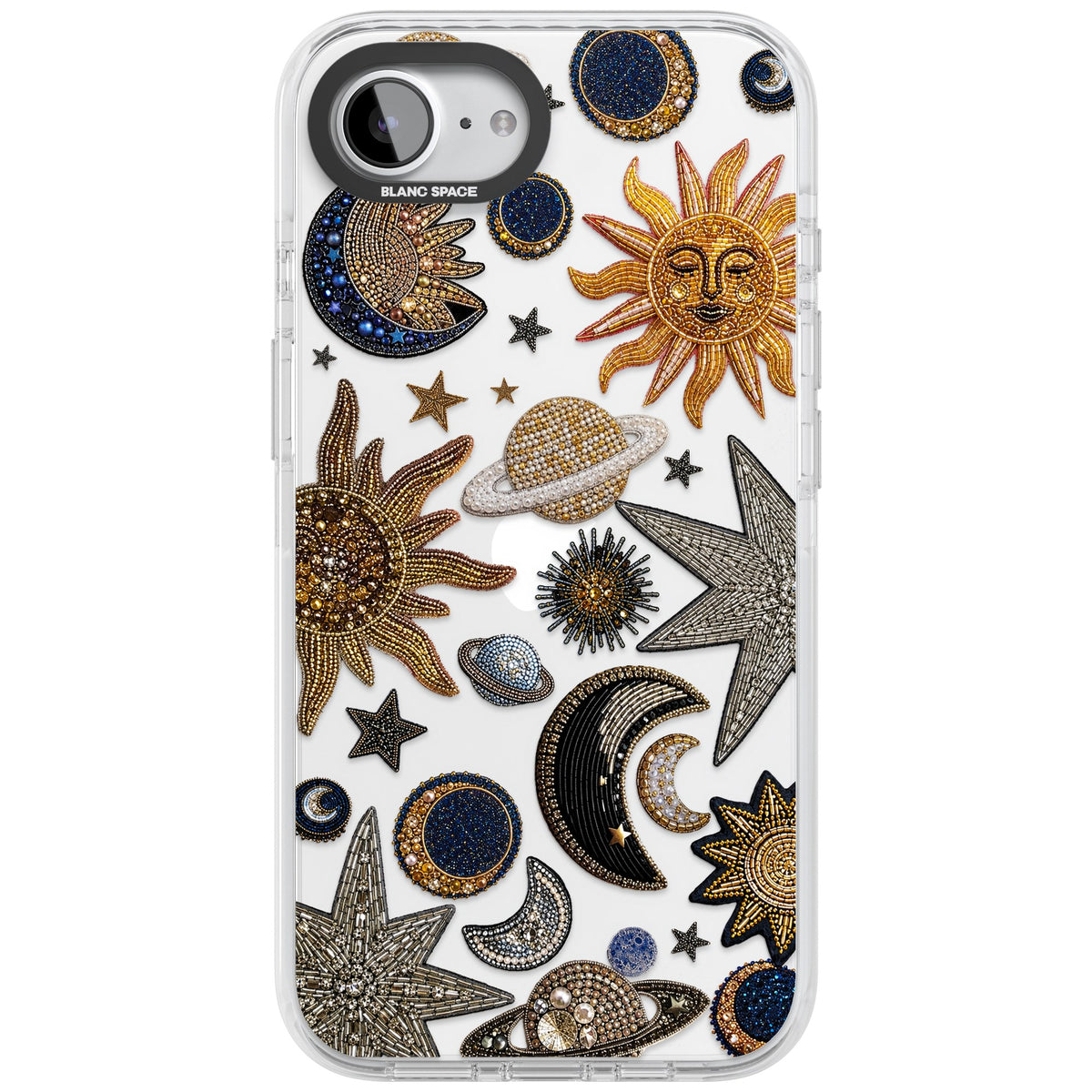 Beaded Cosmos iPhone 16e / iPhone 17e Impact Clear Phone Case front