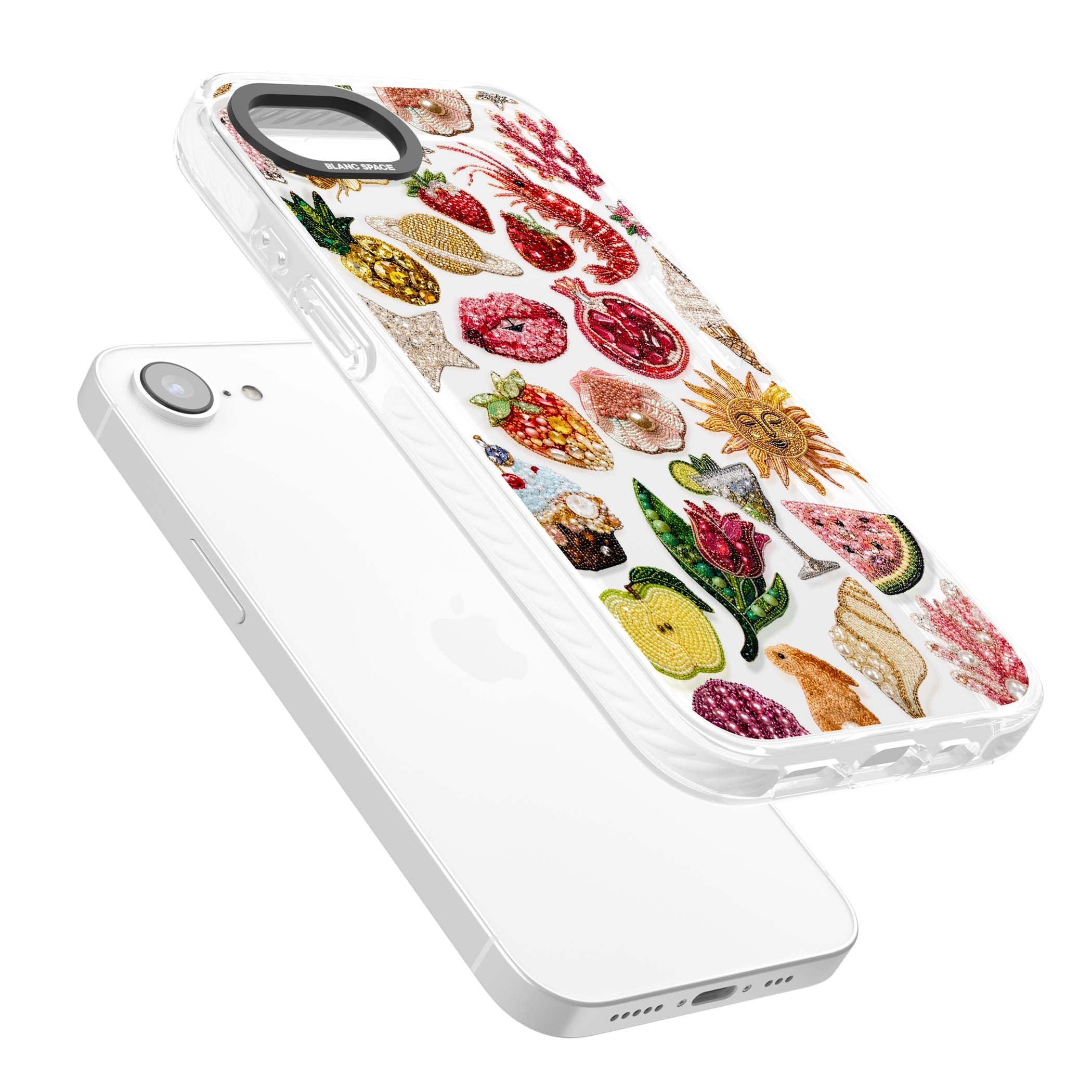 Beaded Riviera coquette iPhone case | Clear Impact case for iPhone 16e, iPhone 17e