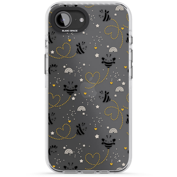 Bee Hearts Pattern