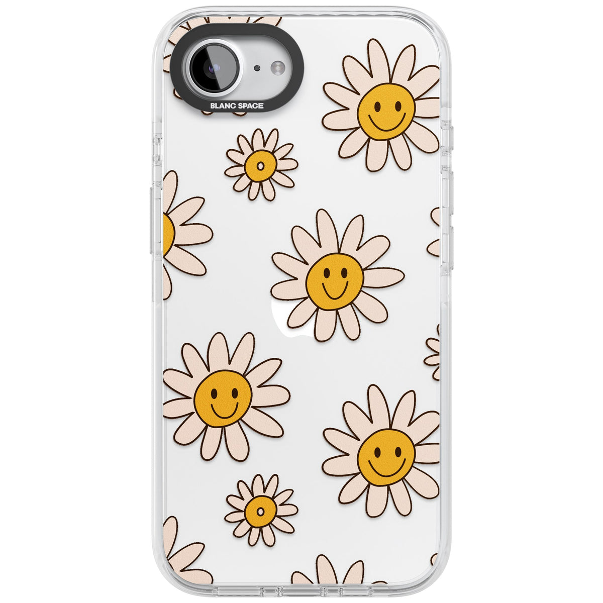Daisy Faces iPhone 16e / iPhone 17e Impact Clear Phone Case front