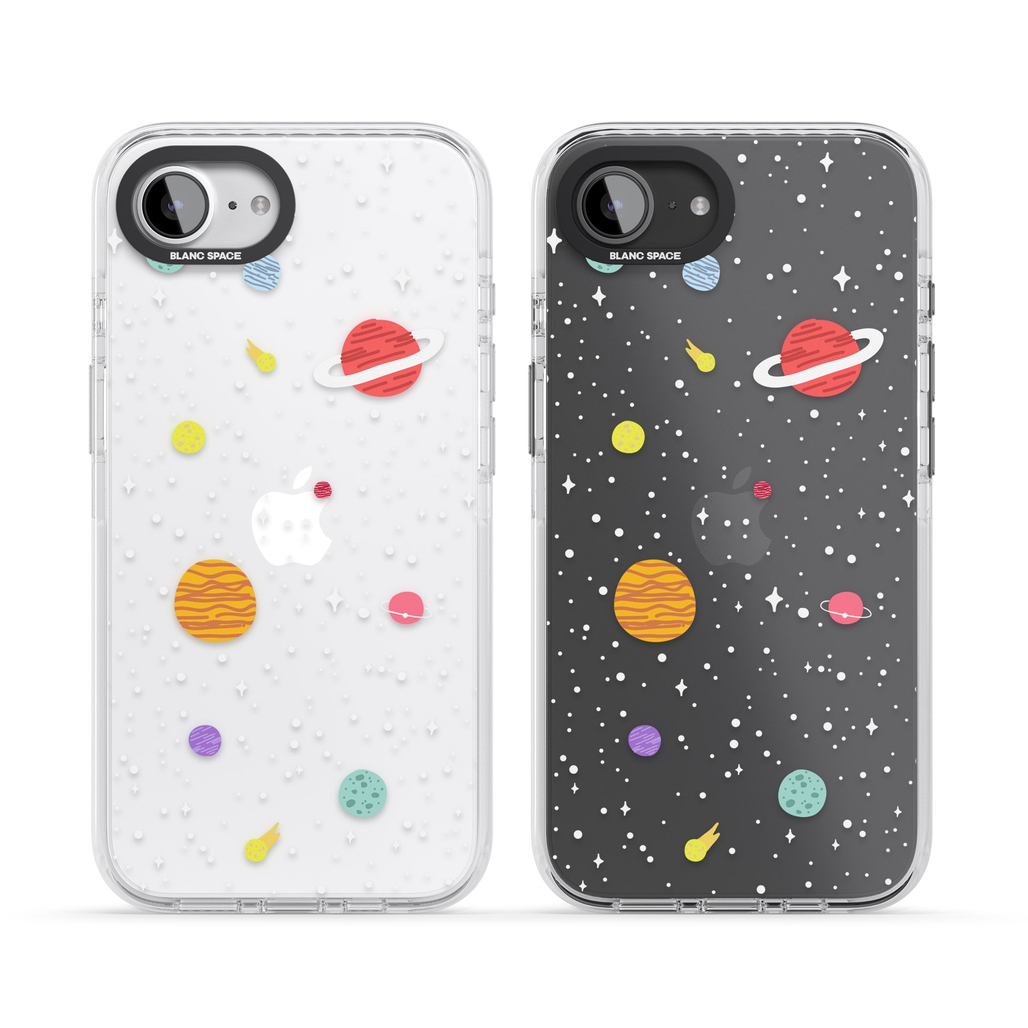 Cute Cartoon Planets (Clear)