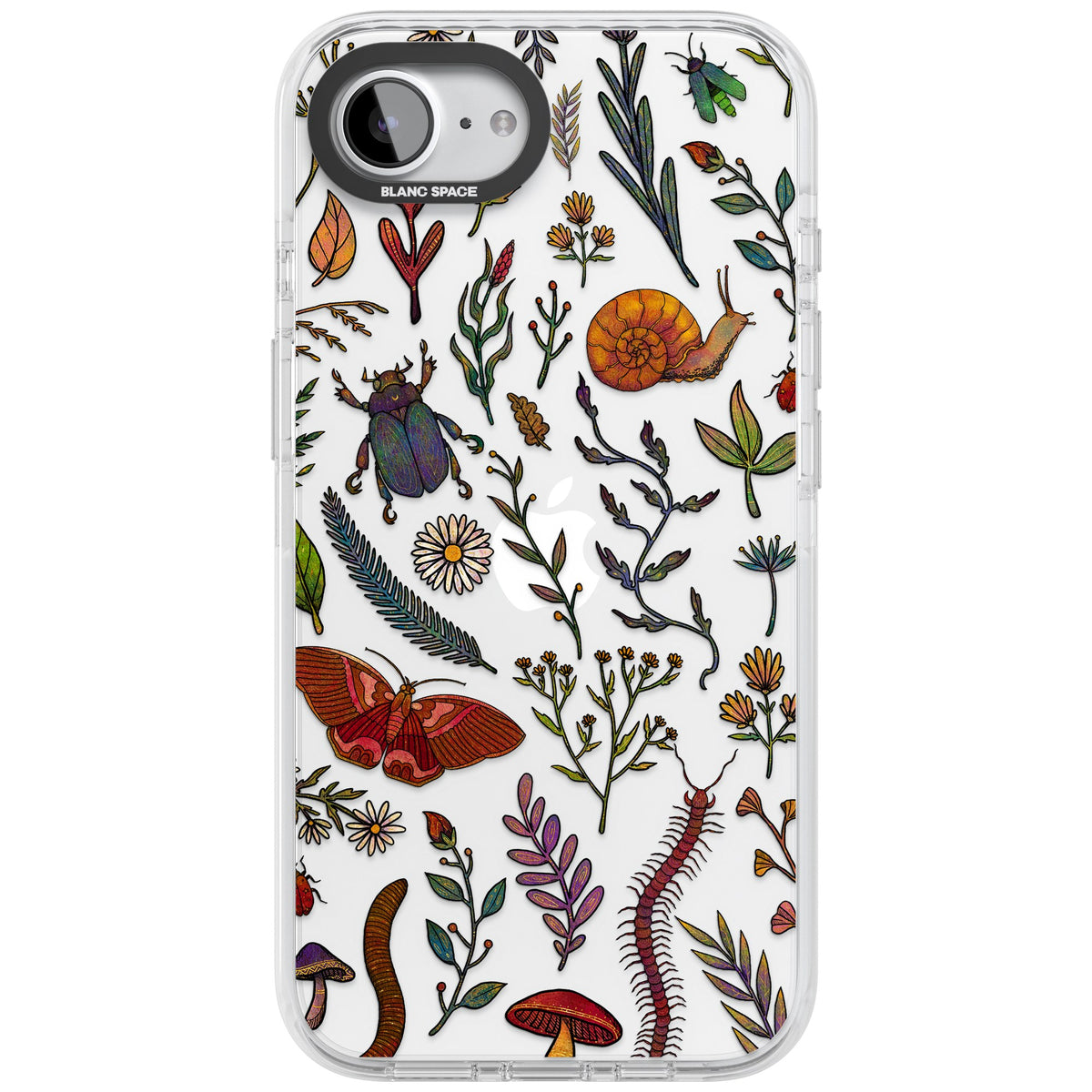 Bugs & Wildflowers iPhone 16e / iPhone 17e Impact Clear Phone Case front