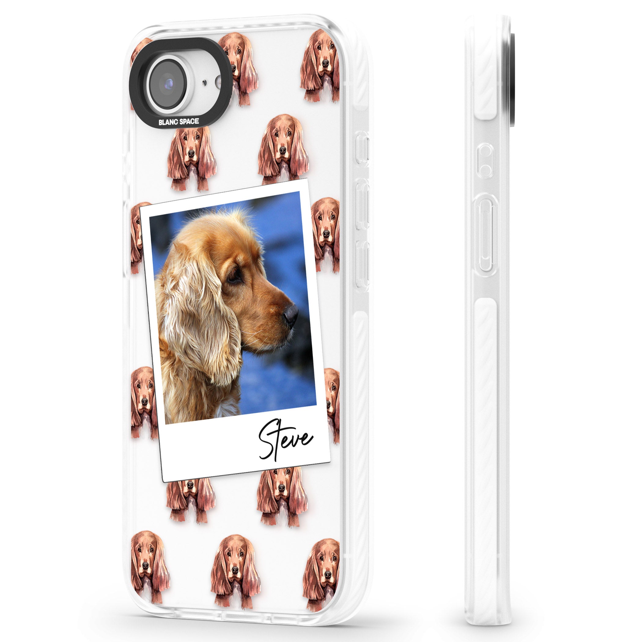 Personalised Cocker Spaniel Instant Camera Photo