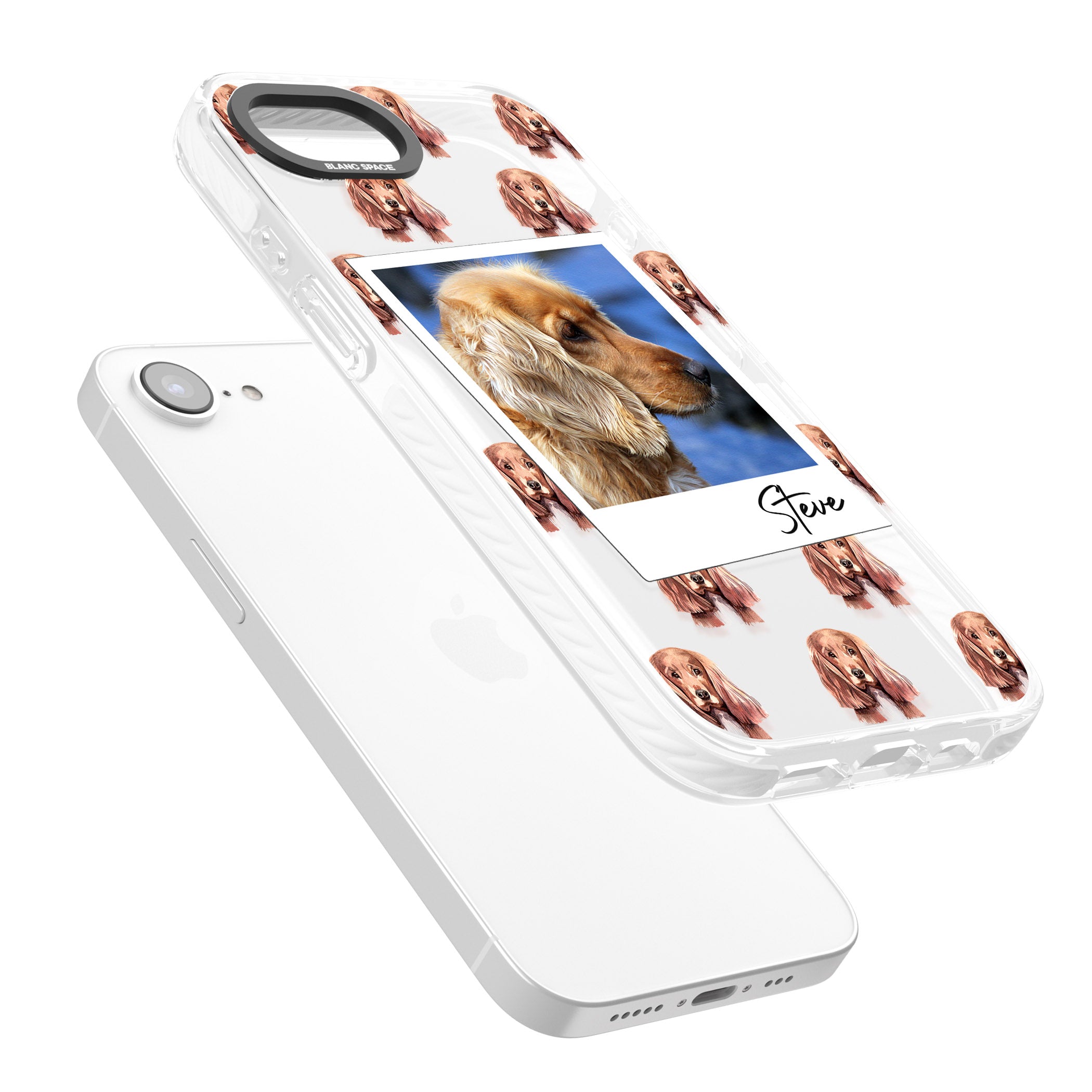 Personalised Cocker Spaniel Instant Camera Photo