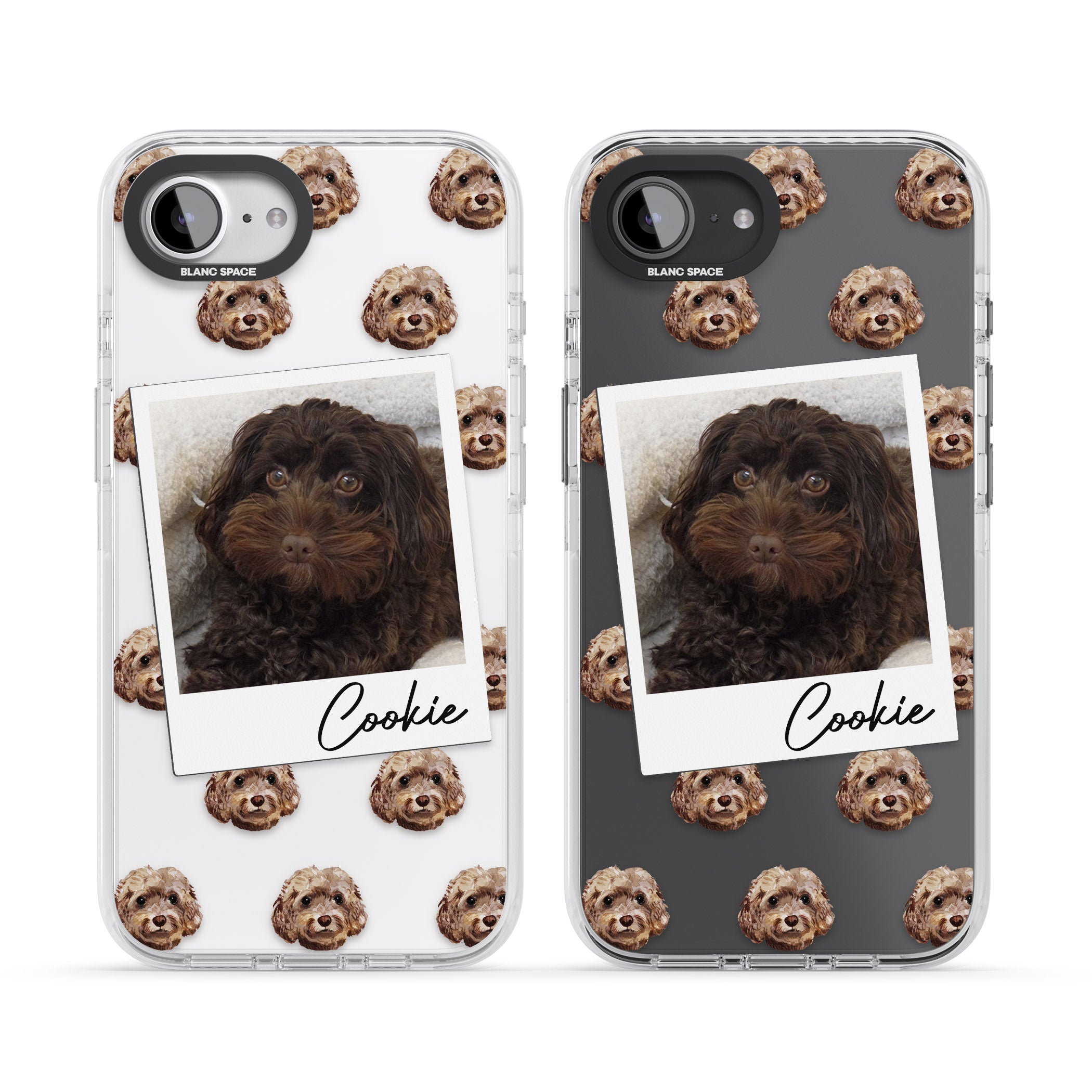 Personalised Brown Cockapoo Instant Camera Photo