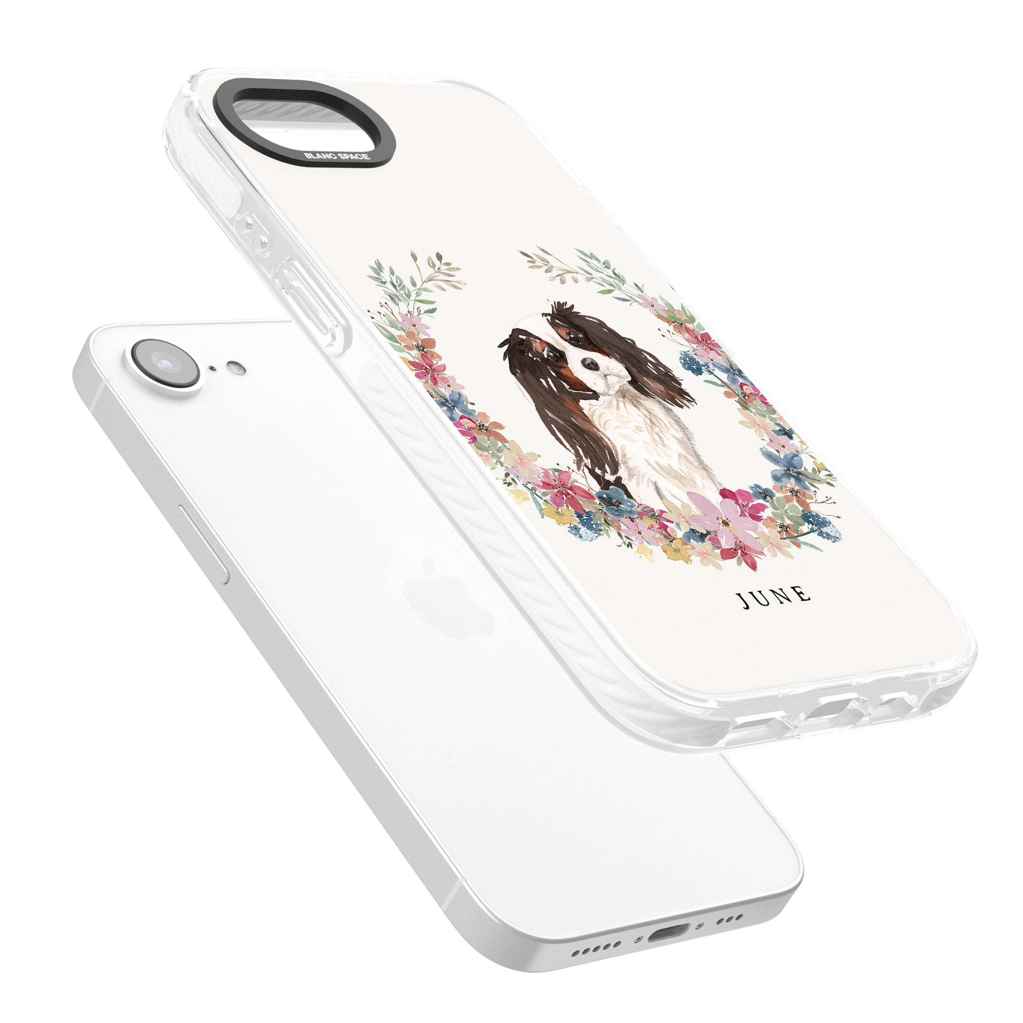 Personalised King Charles Floral Portrait