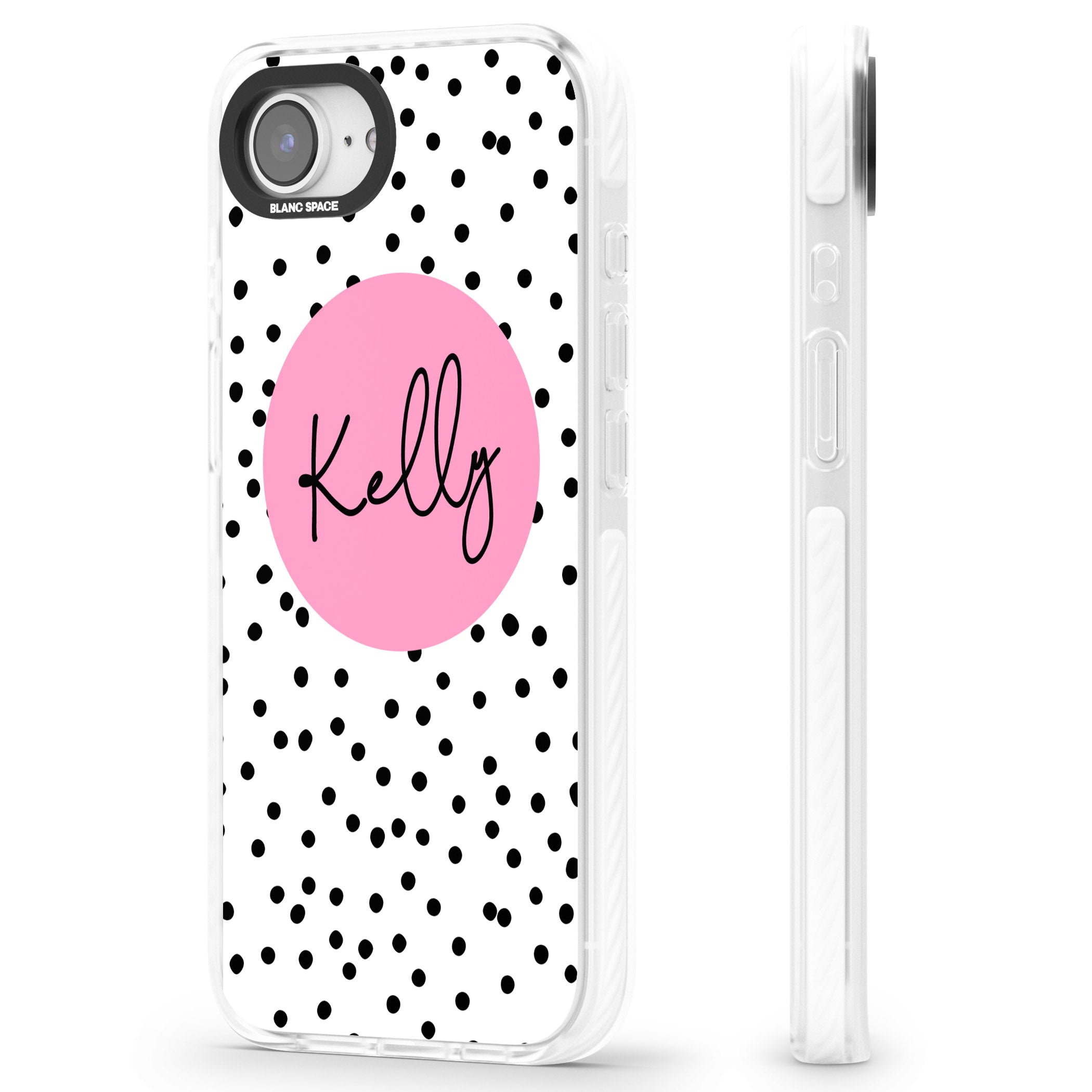 Personalised Pink Circle & Dots