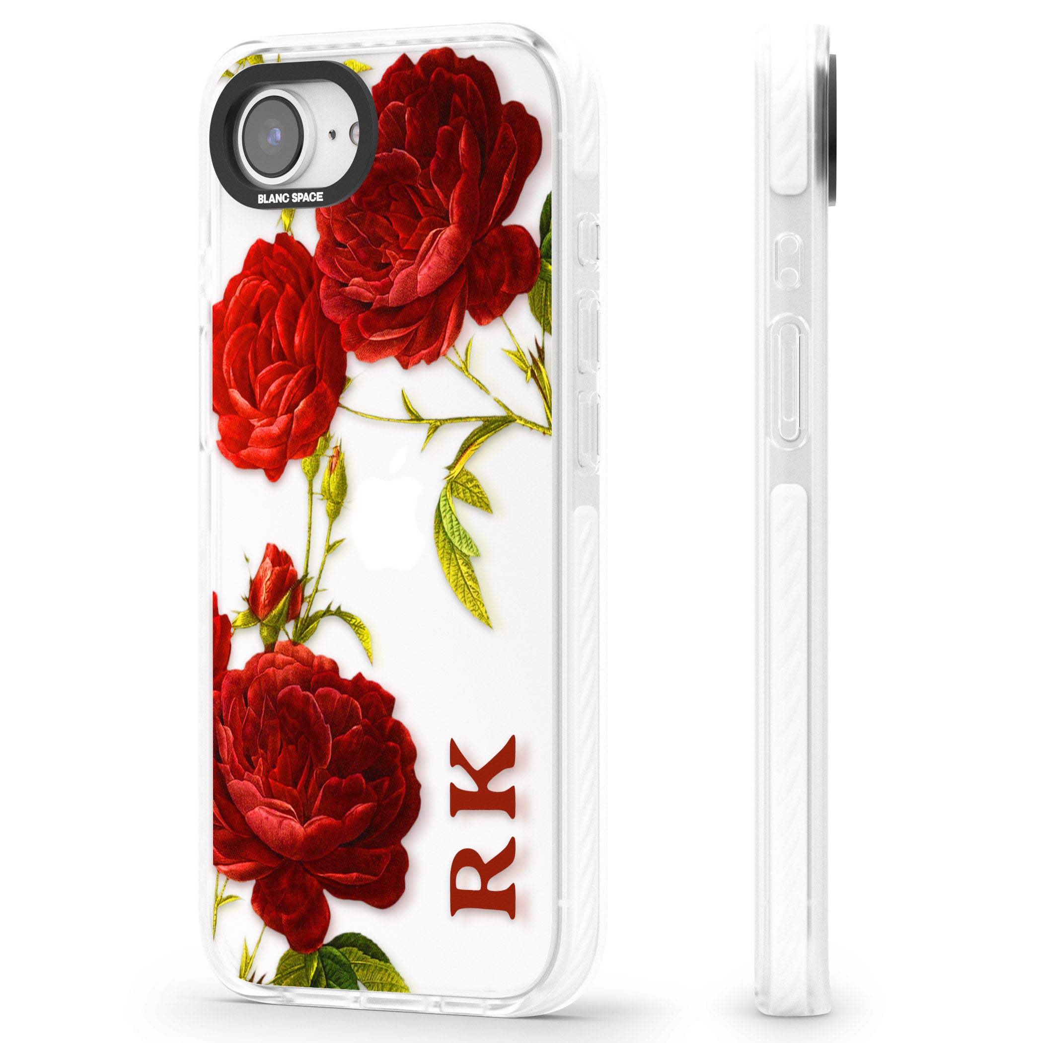 Personalised Vintage Floral Red Roses