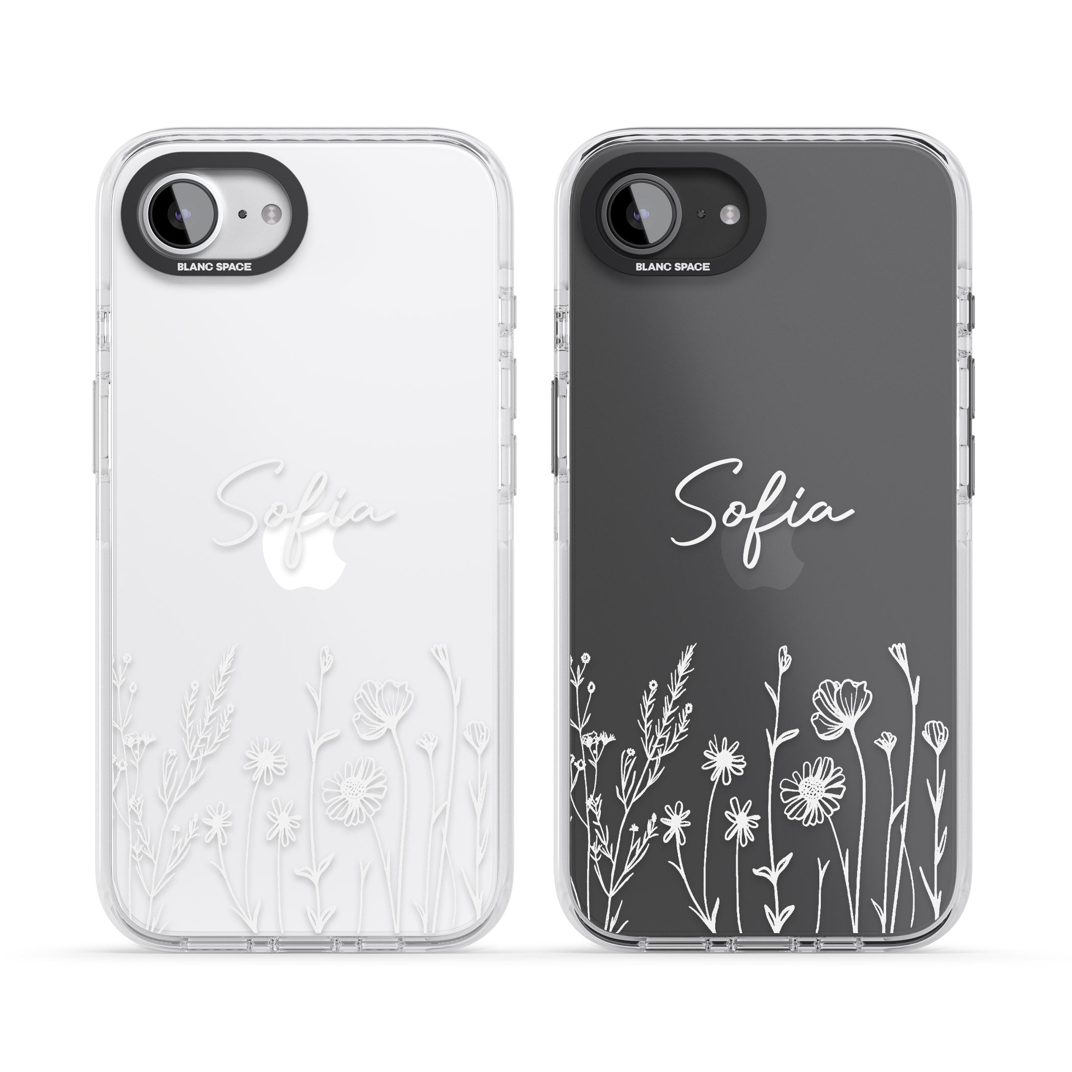 Personalised White Wildflowers