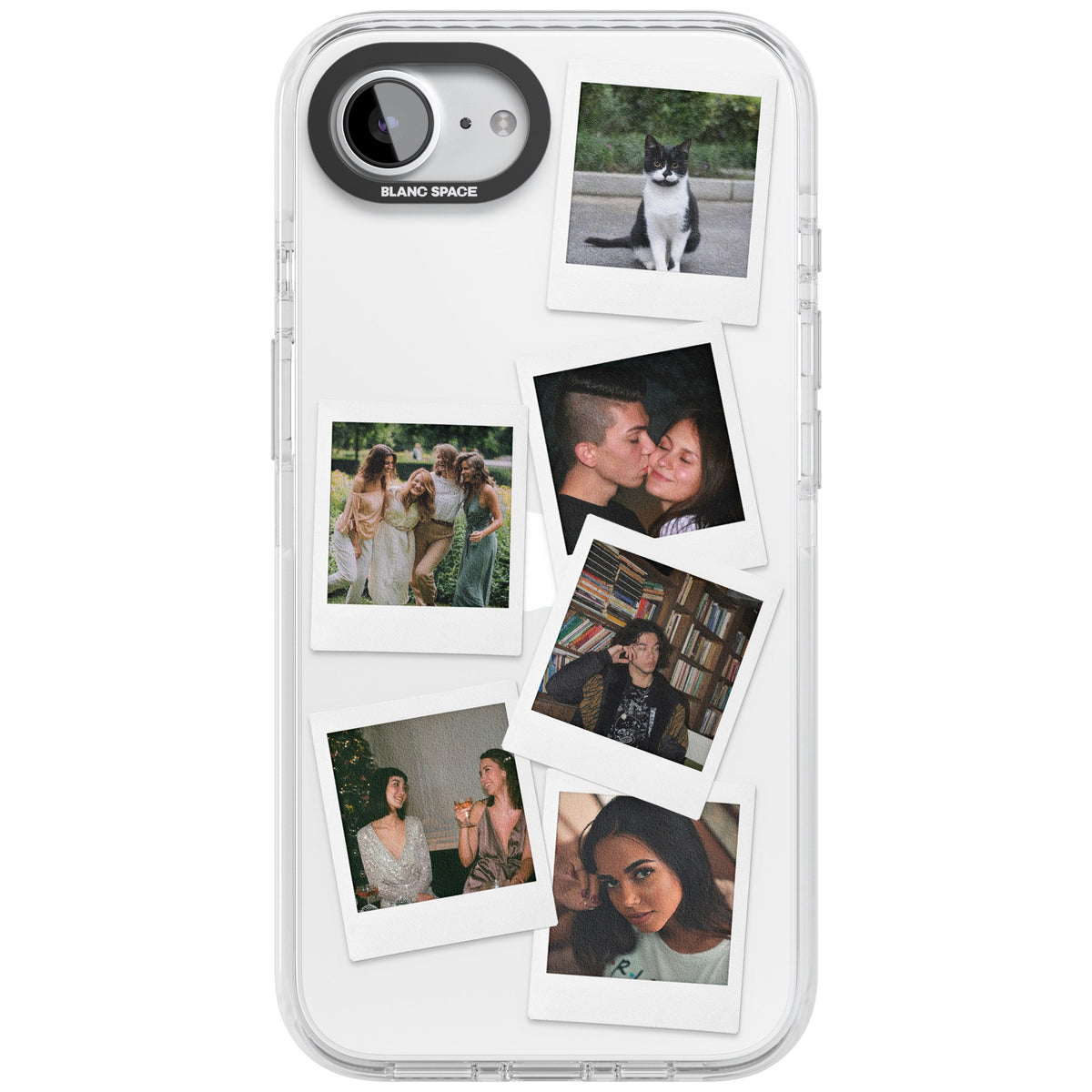 Personalised Classic Instant Photos iPhone 16e / iPhone 17e Impact Clear Phone Case front