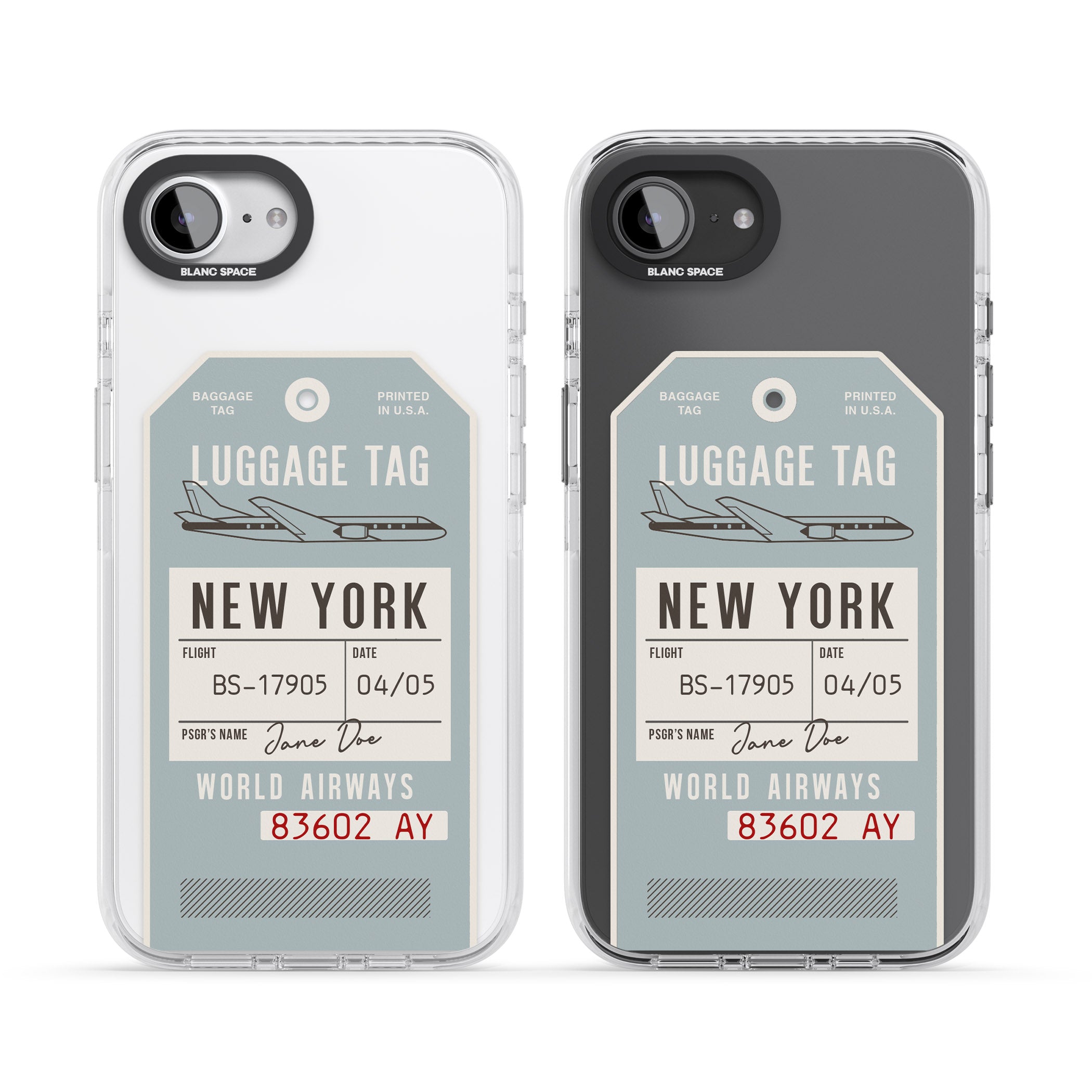 Personalised Vintage Usa Luggage Tag