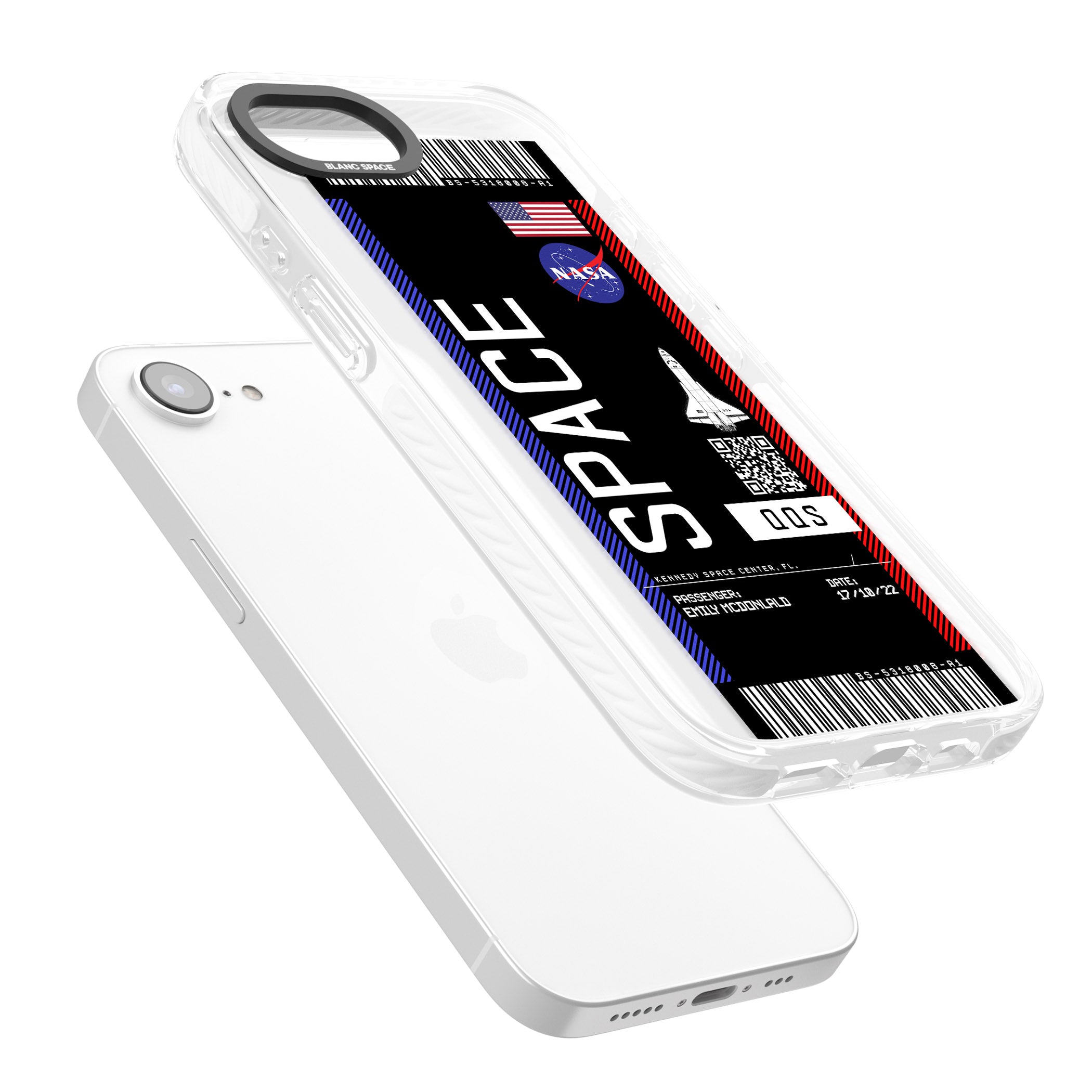 Personalised Nasa Boarding Pass (Dark)