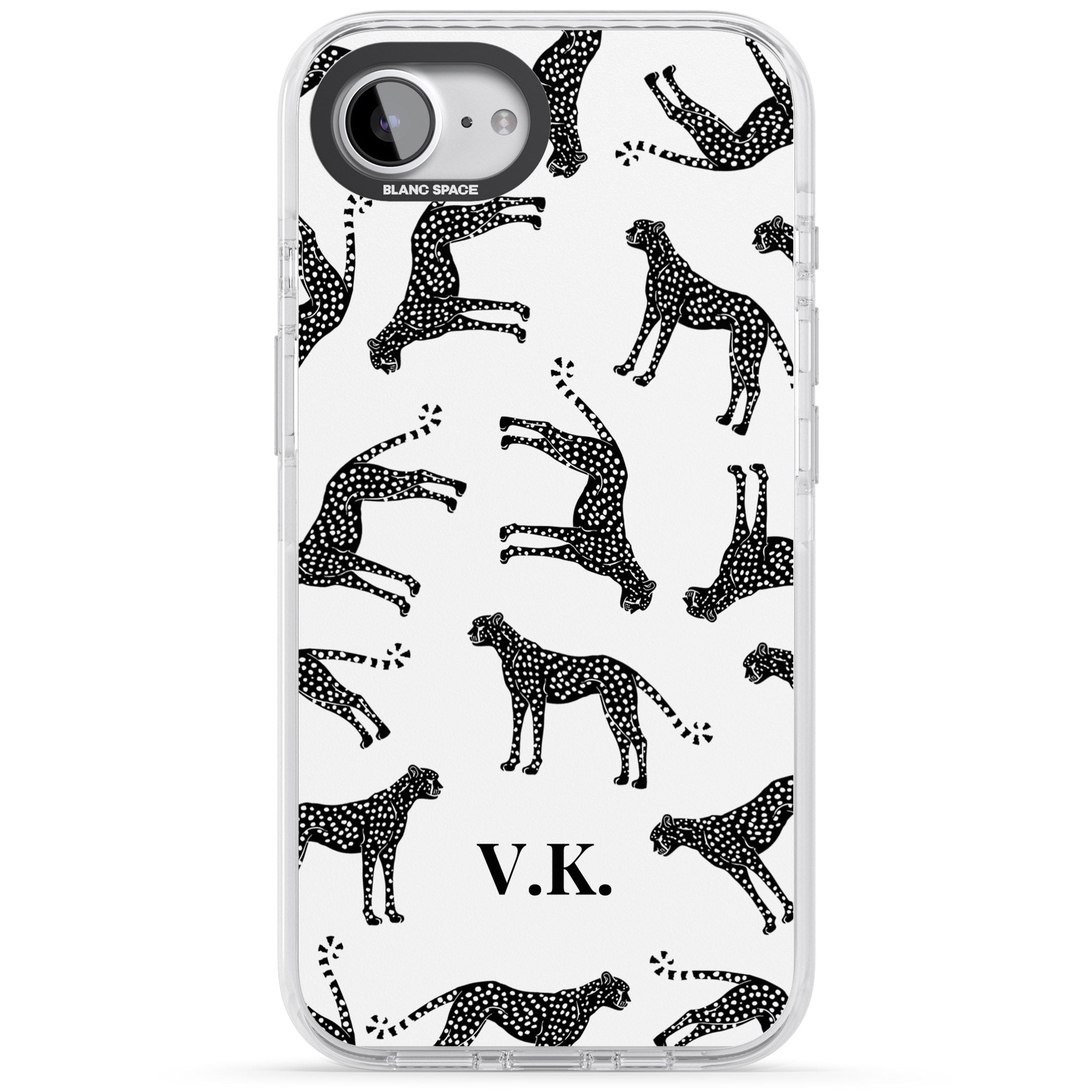 Personalised Black & White Cheetah Pattern