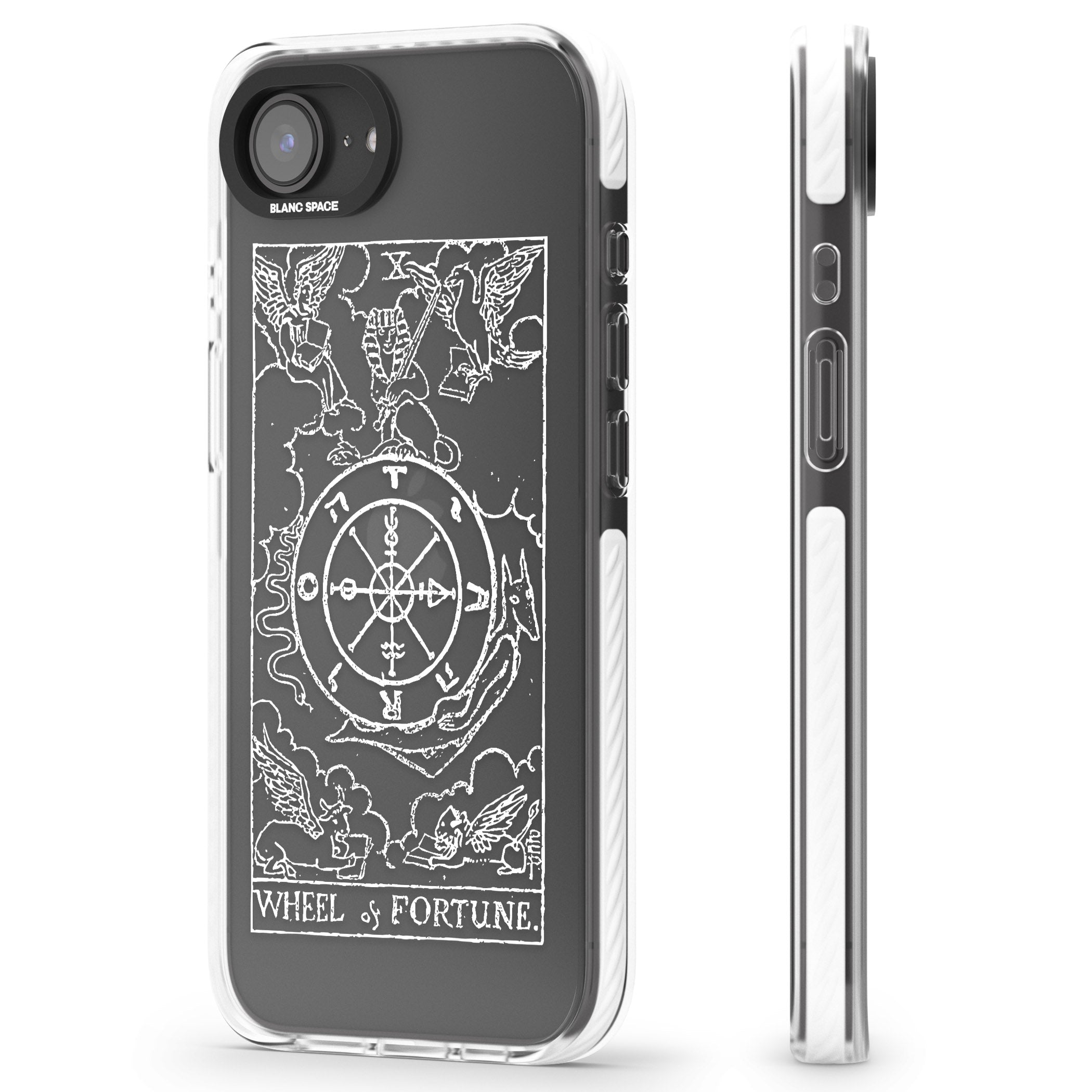 Personalised Wheel Of Fortune Tarot Card (White)