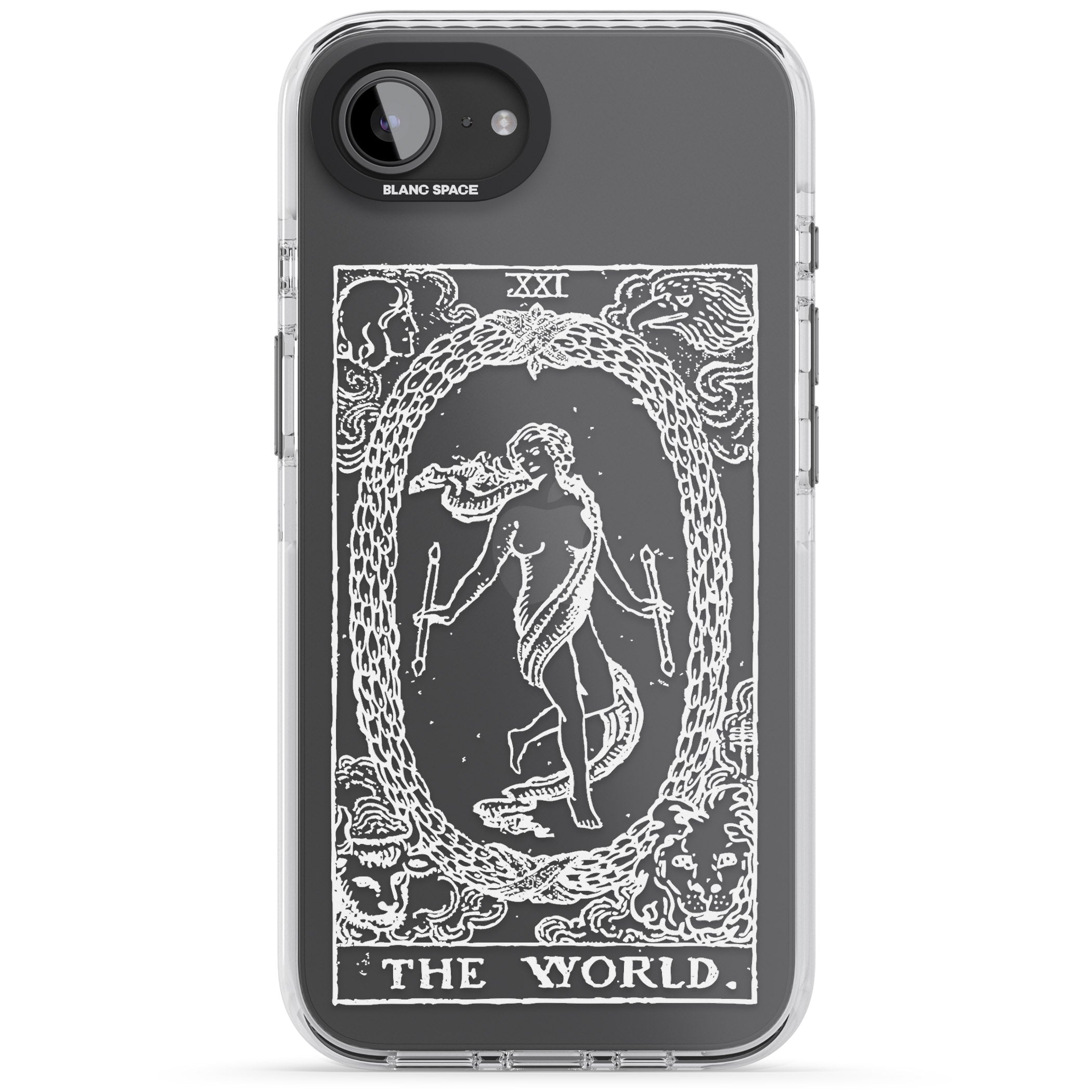 Personalised The World Tarot Card (White)