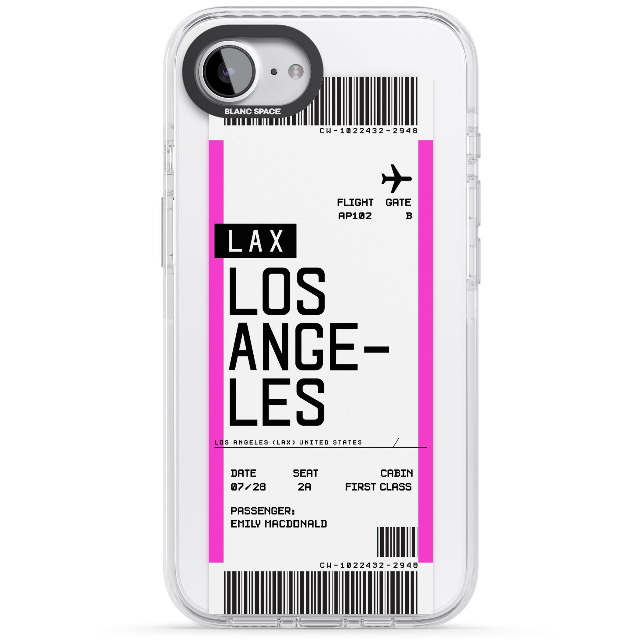 Personalised Los Angeles Boarding Pass