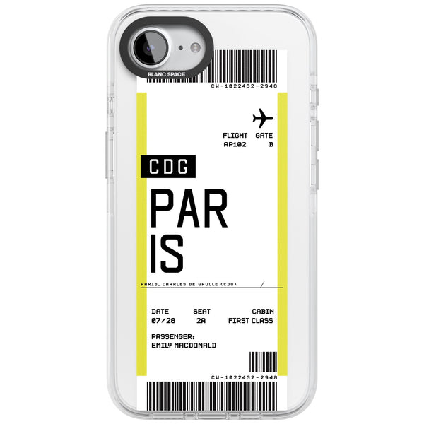 Personalised Paris Boarding Pass