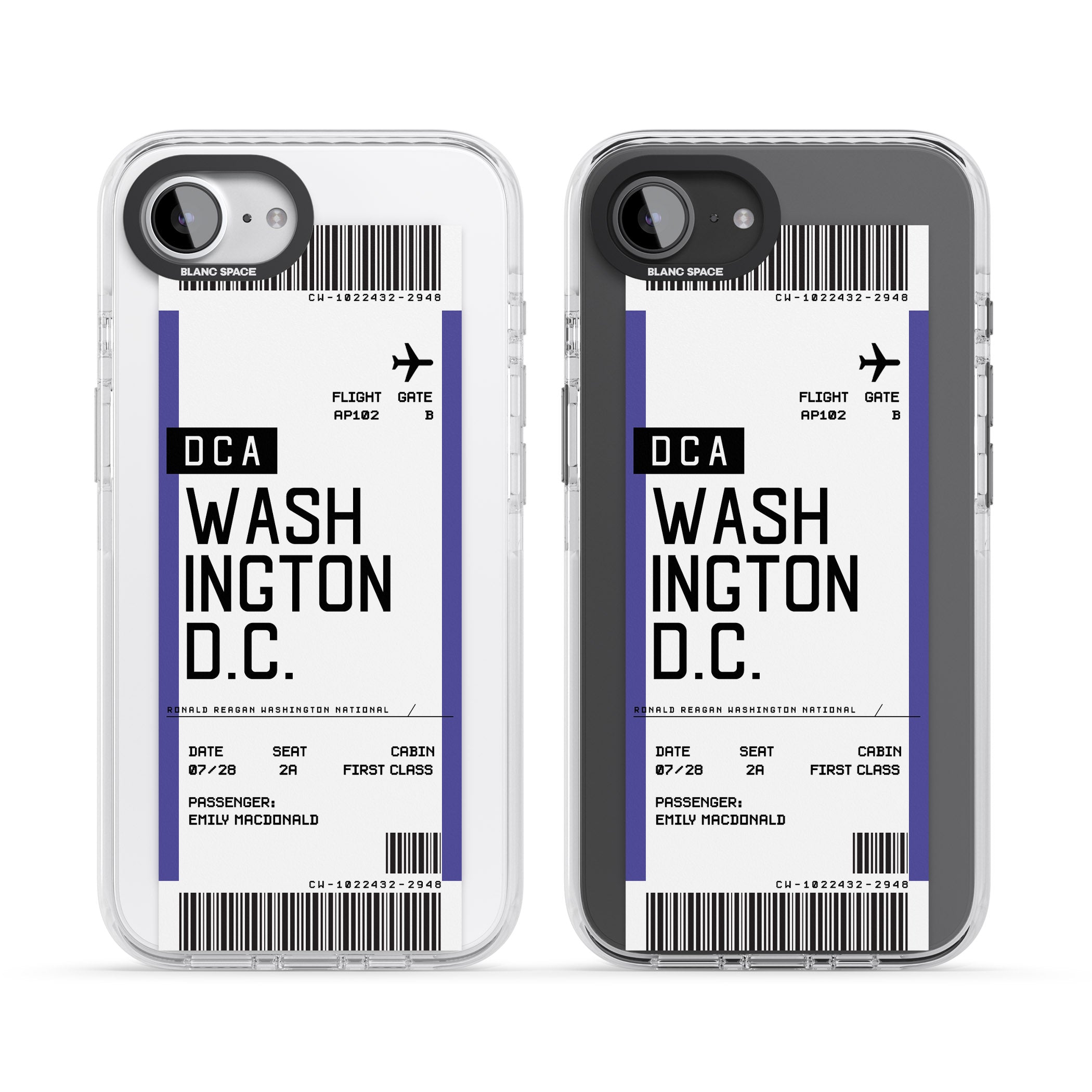 Personalised Washington D.C. Boarding Pass
