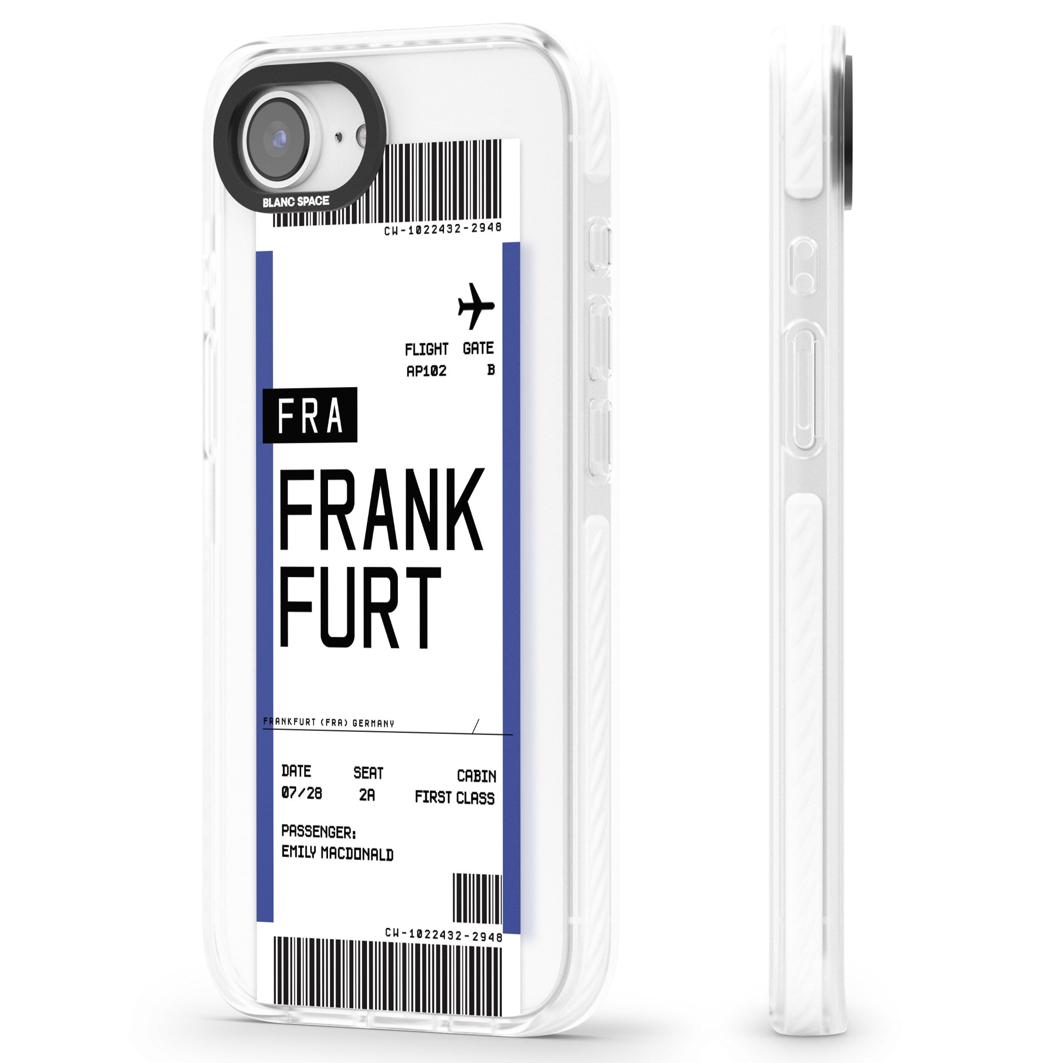 Personalised Frankfurt Boarding Pass