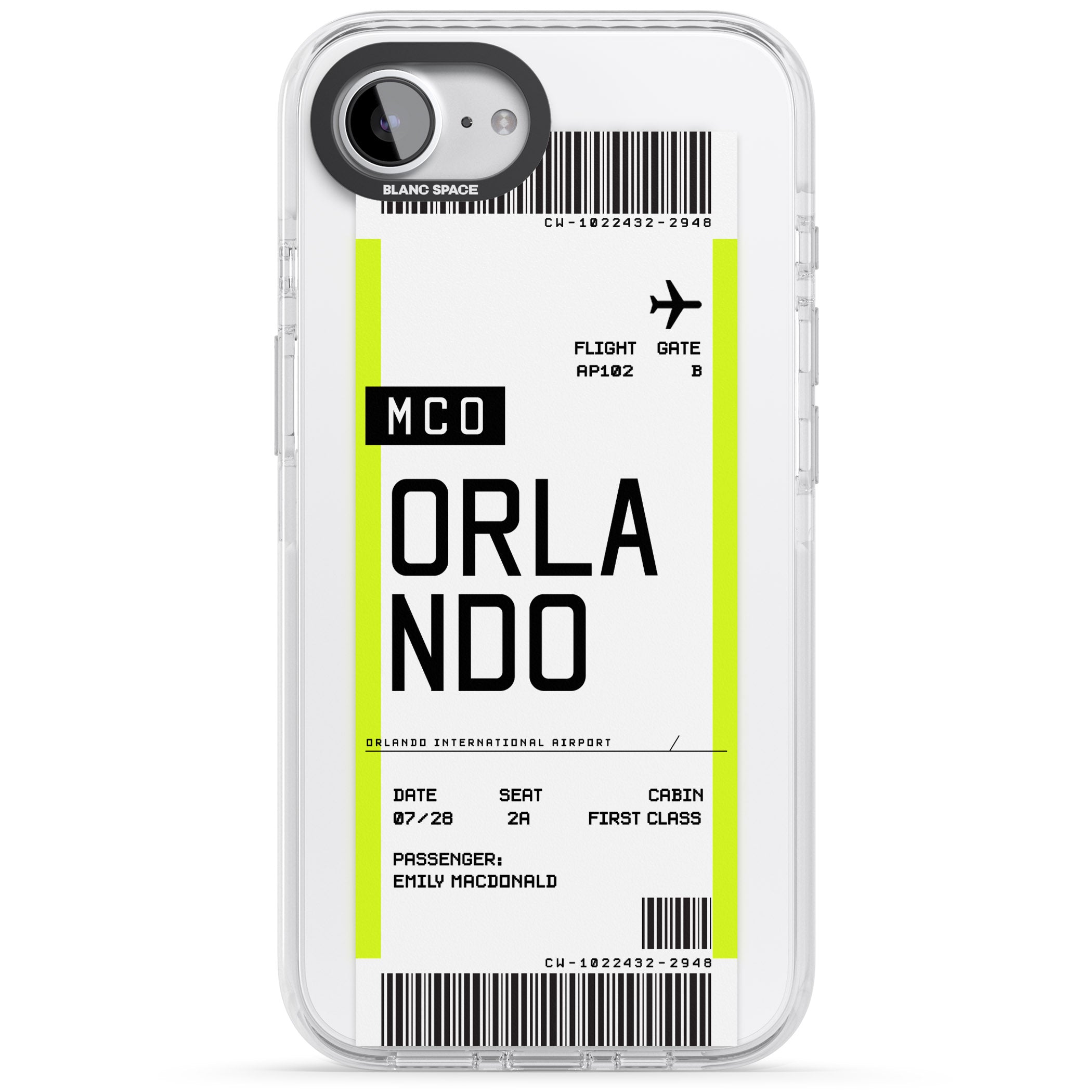 Personalised Orlando Boarding Pass