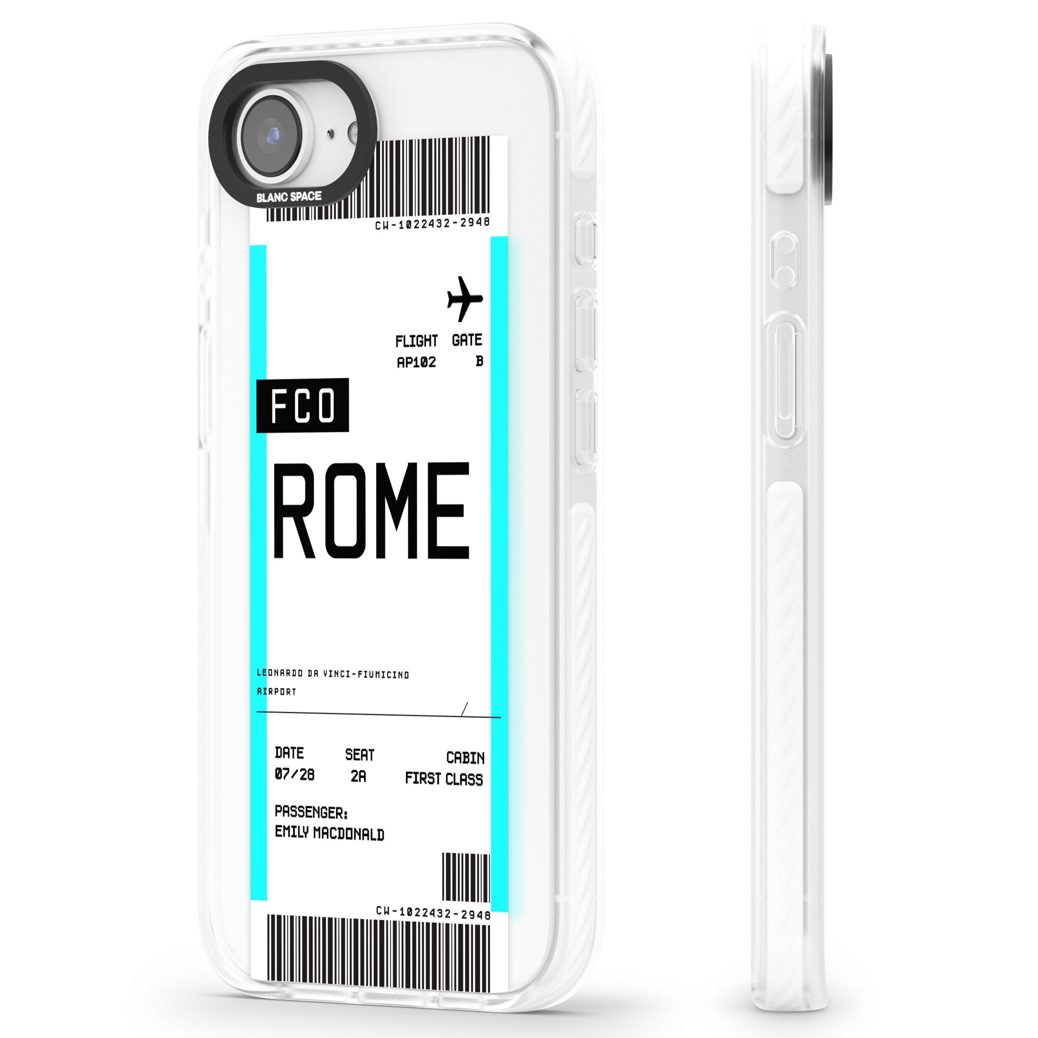 Personalised Rome Boarding Pass