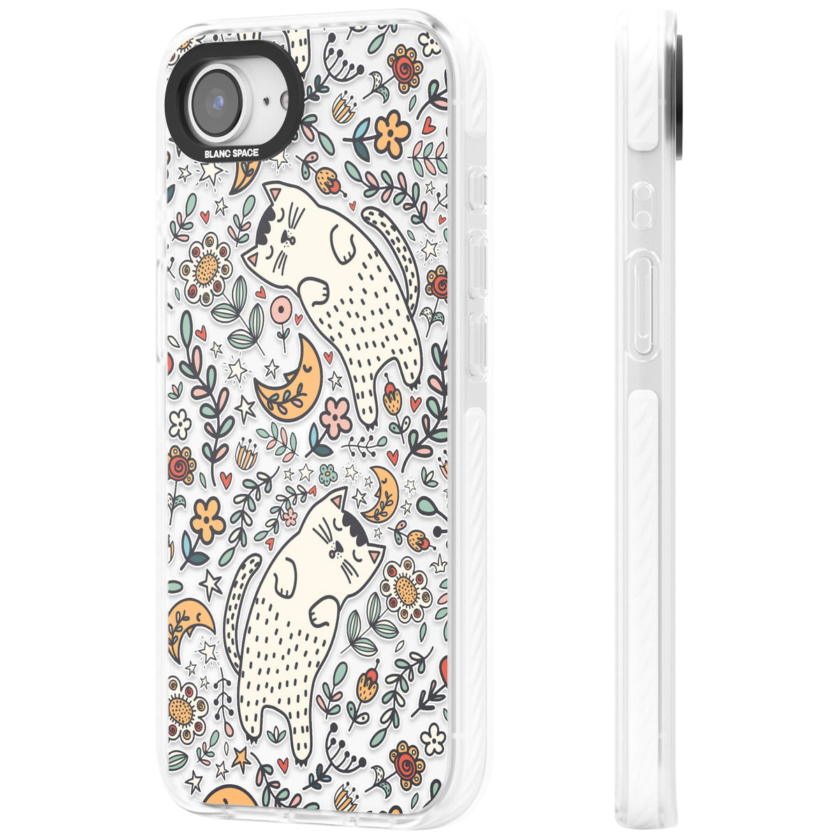 Whisker Dreams iPhone 16e / iPhone 17e Impact Clear Phone Case side