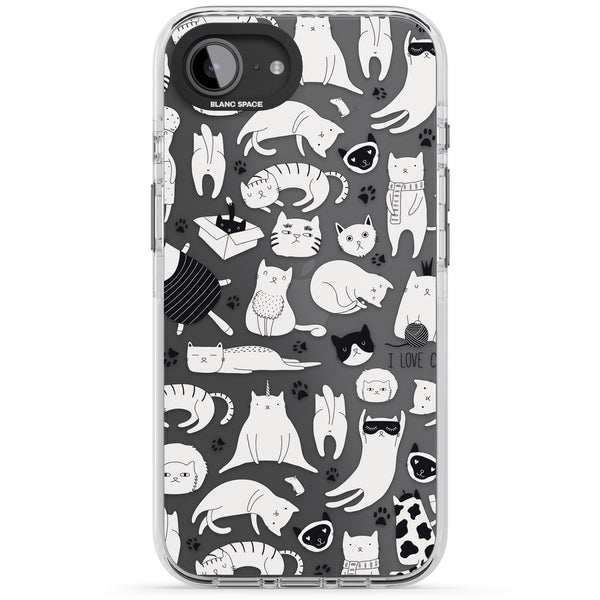 Cartoon Cats (Black & White)