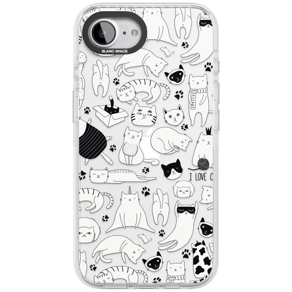 Cartoon Cats (Black & White)