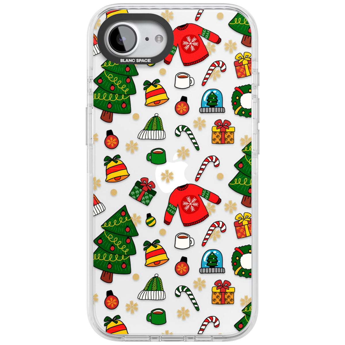 Holiday Medley iPhone 16e / iPhone 17e Impact Clear Phone Case front