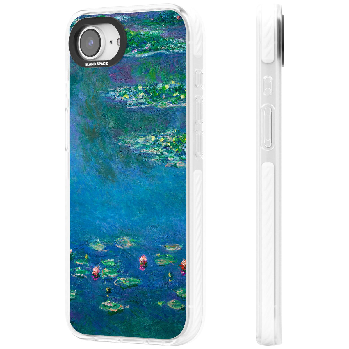 Water Lilies iPhone 16e / iPhone 17e Impact Clear Phone Case side
