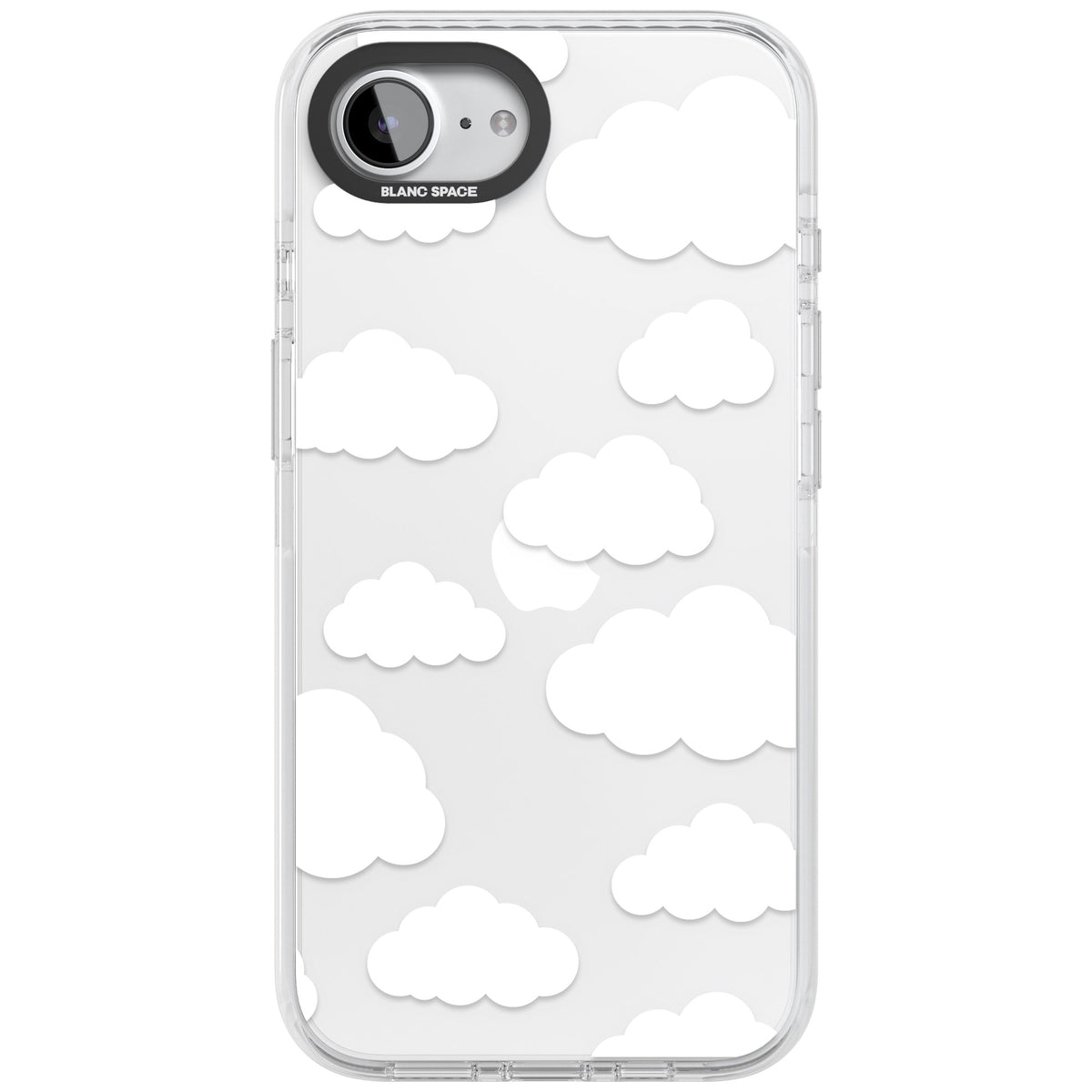 Cloud Pattern iPhone 16e / iPhone 17e Impact Clear Phone Case front