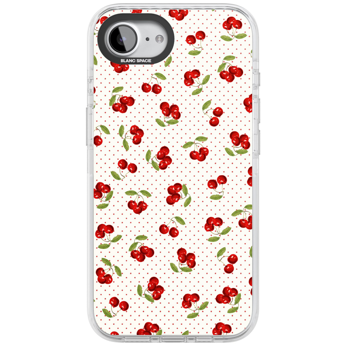 Cherry Picking iPhone 16e / iPhone 17e Impact Clear Phone Case front