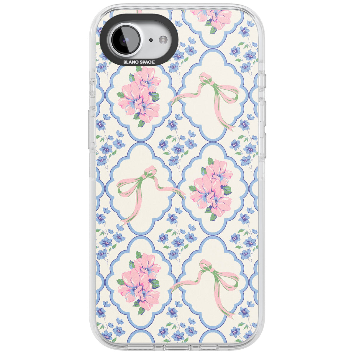 Ribbon Lattice iPhone 16e / iPhone 17e Impact Clear Phone Case front