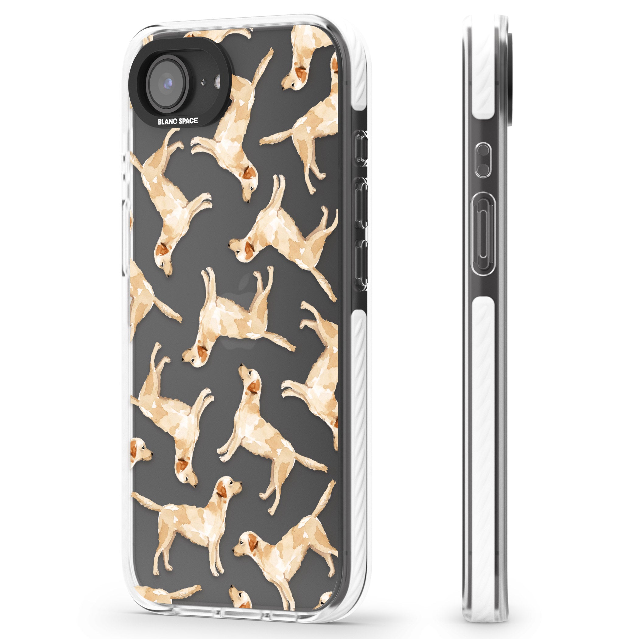 Yellow Labrador Watercolour Dog Pattern