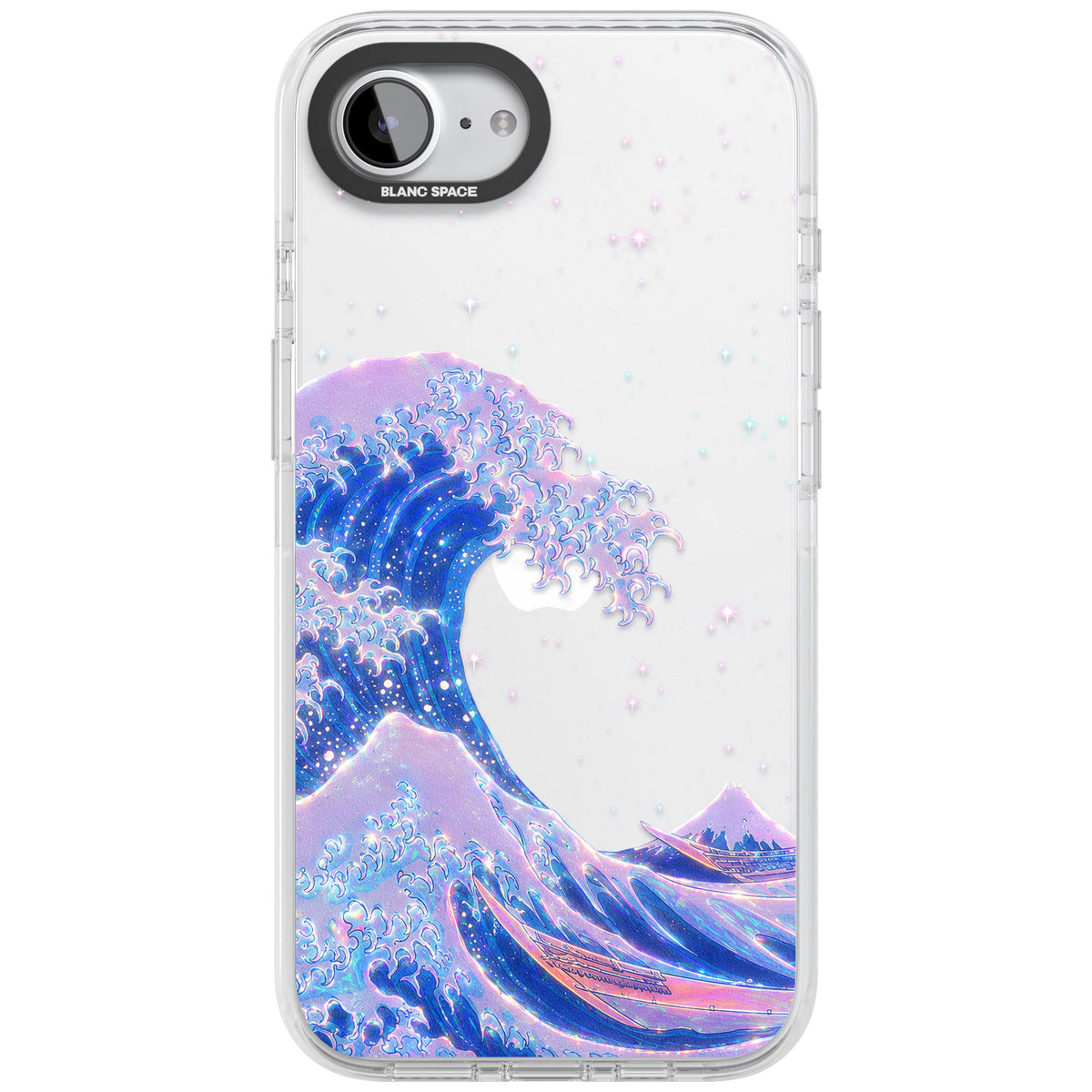 The Great Wave In Opal iPhone 16e / iPhone 17e Impact Clear Phone Case front
