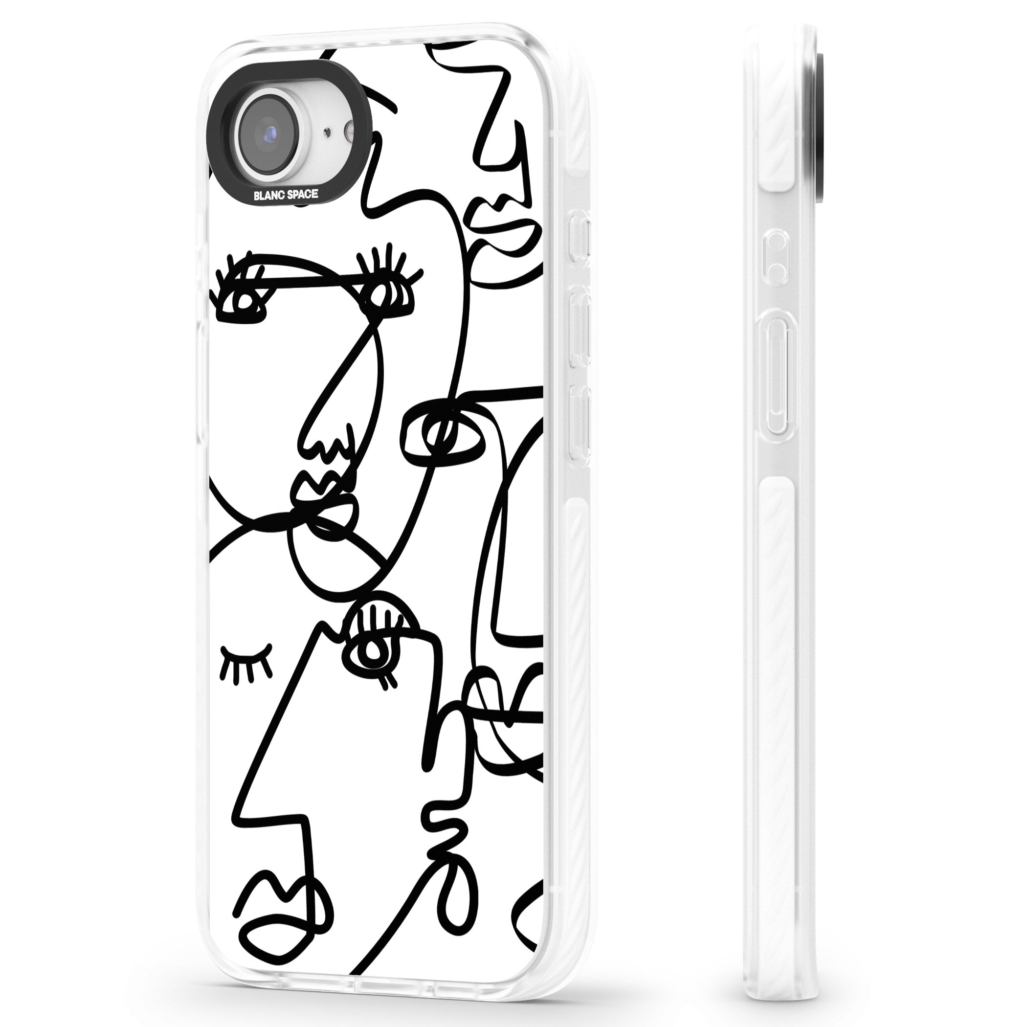 Abstract Line Art Black White