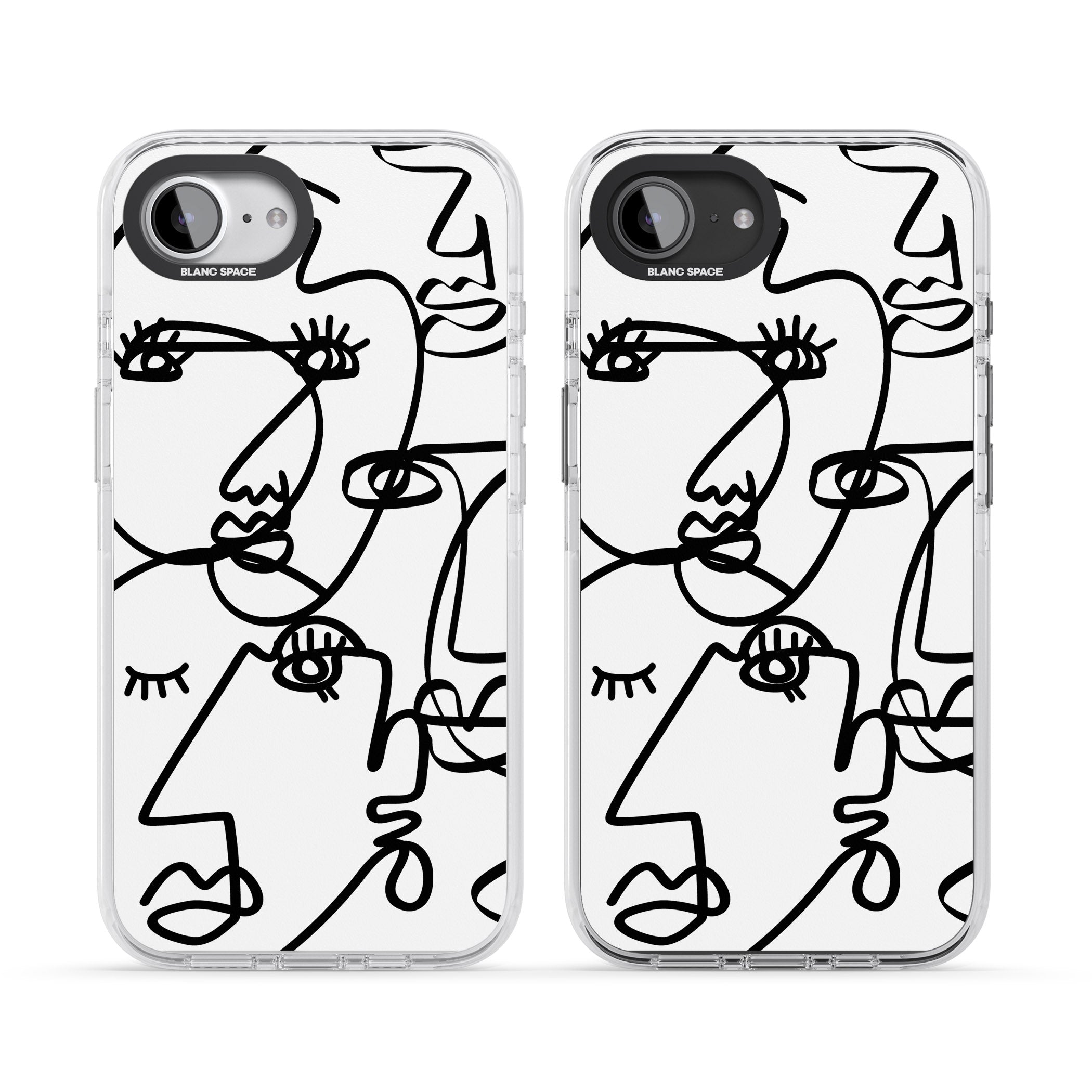 Abstract Line Art Black White