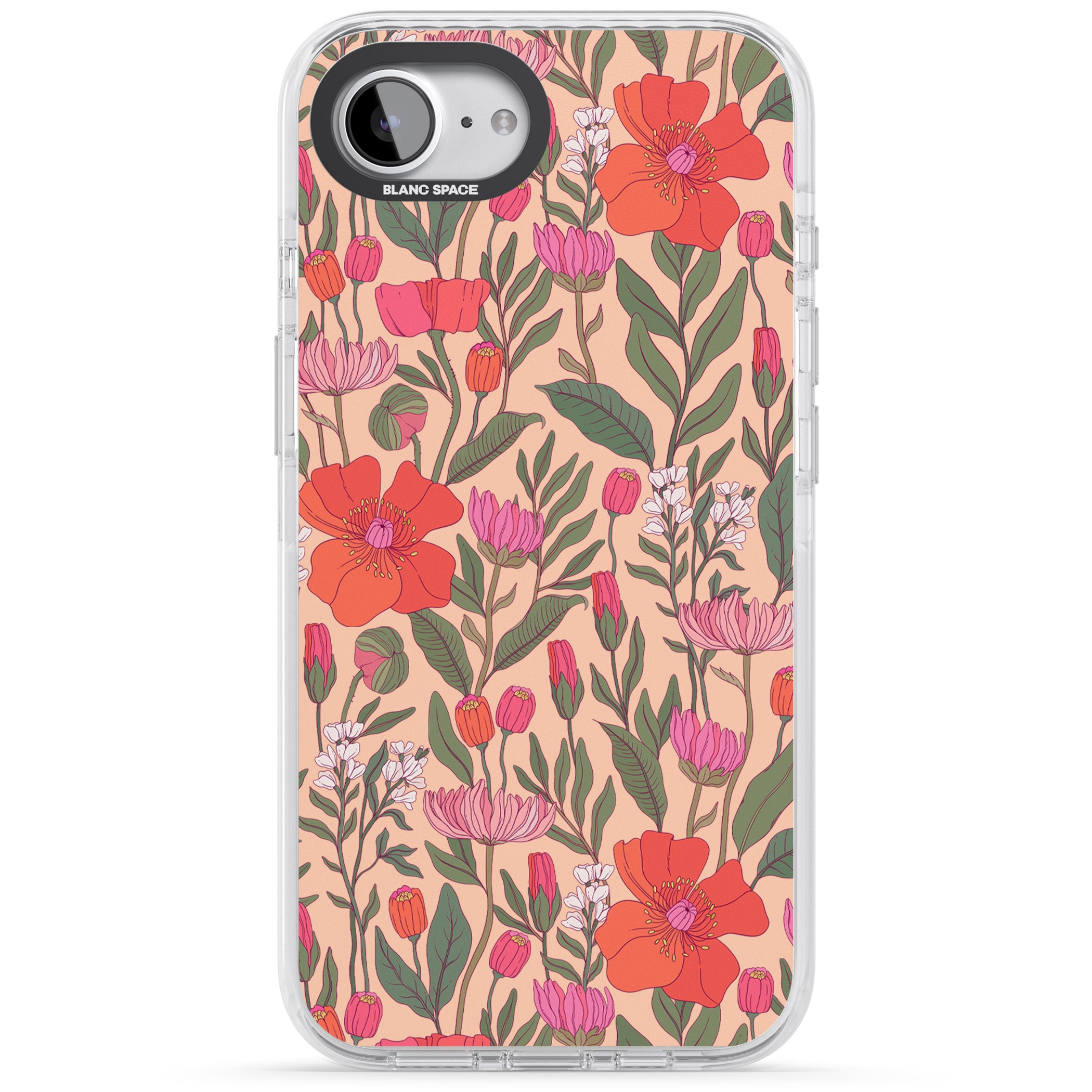 Peachy Floral Background
