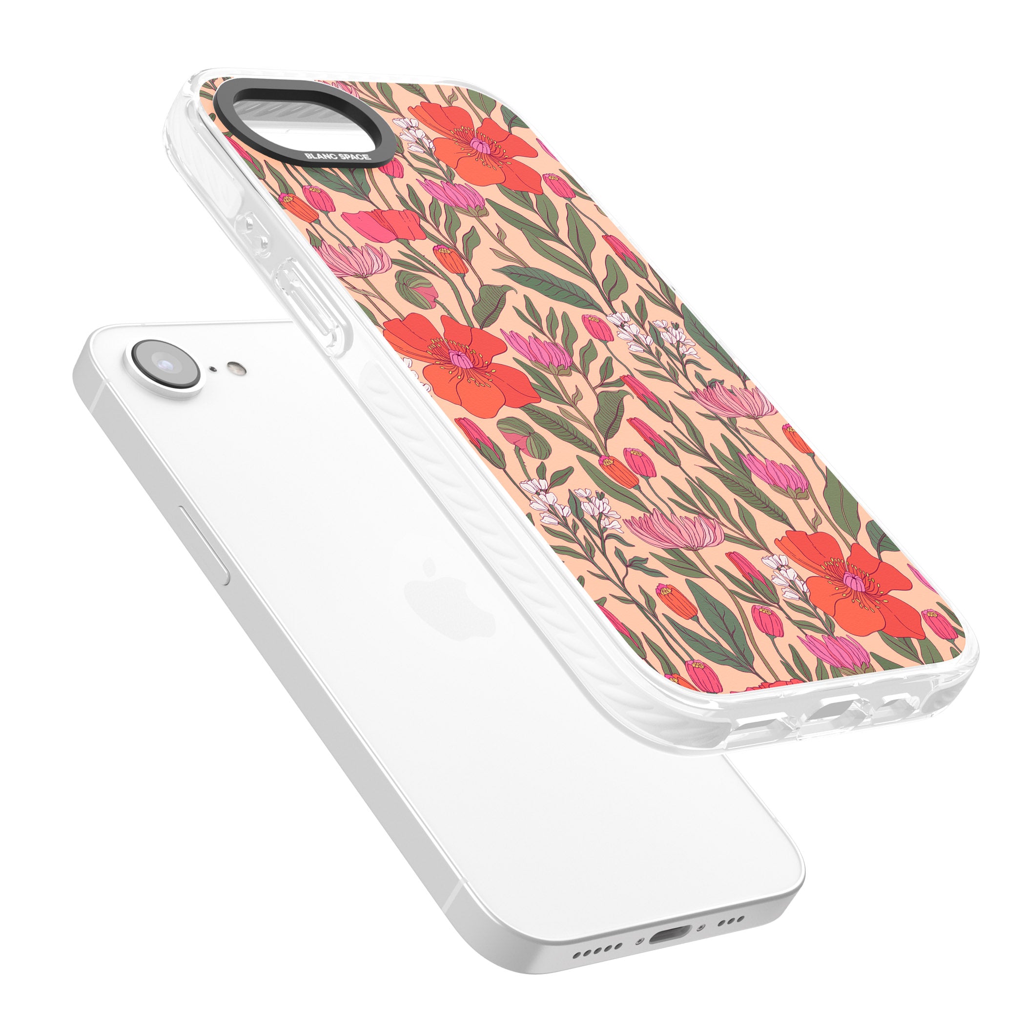Peachy Floral Background