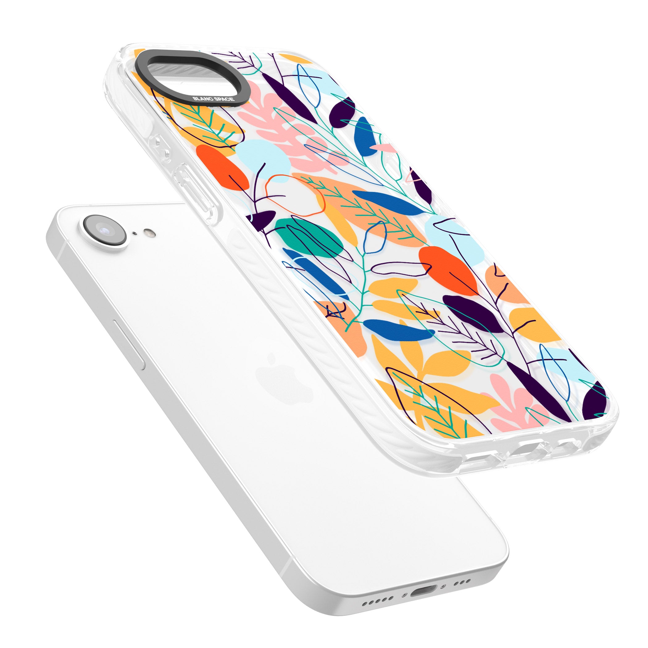 Abstract Line Drawn Leaves