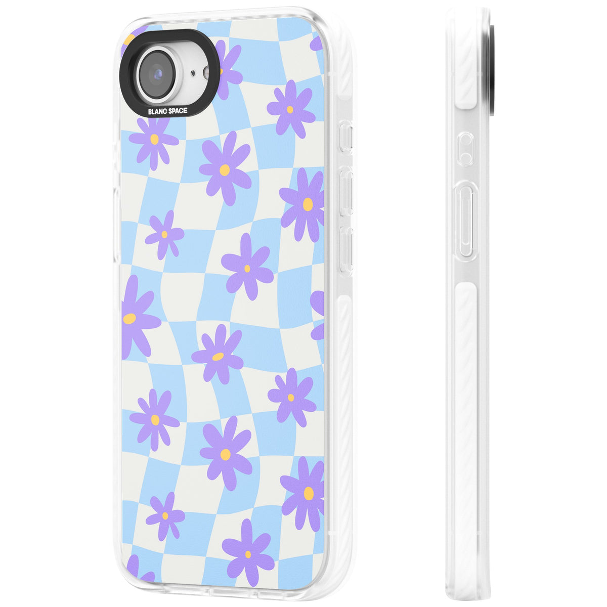 Serene Skies & Flowers iPhone 16e / iPhone 17e Impact Clear Phone Case side