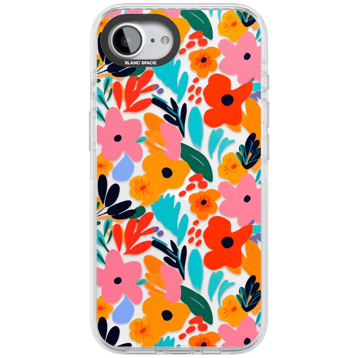 Floral Fiesta iPhone 16e / iPhone 17e Impact Clear Phone Case front