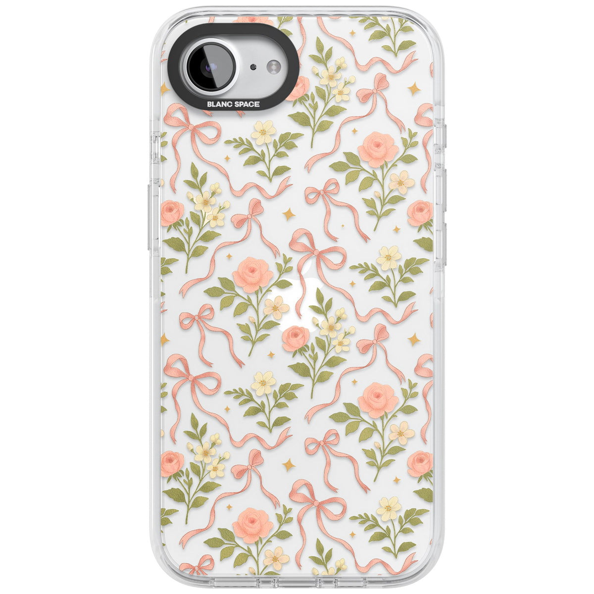 Ribbon Garden iPhone 16e / iPhone 17e Impact Clear Phone Case front